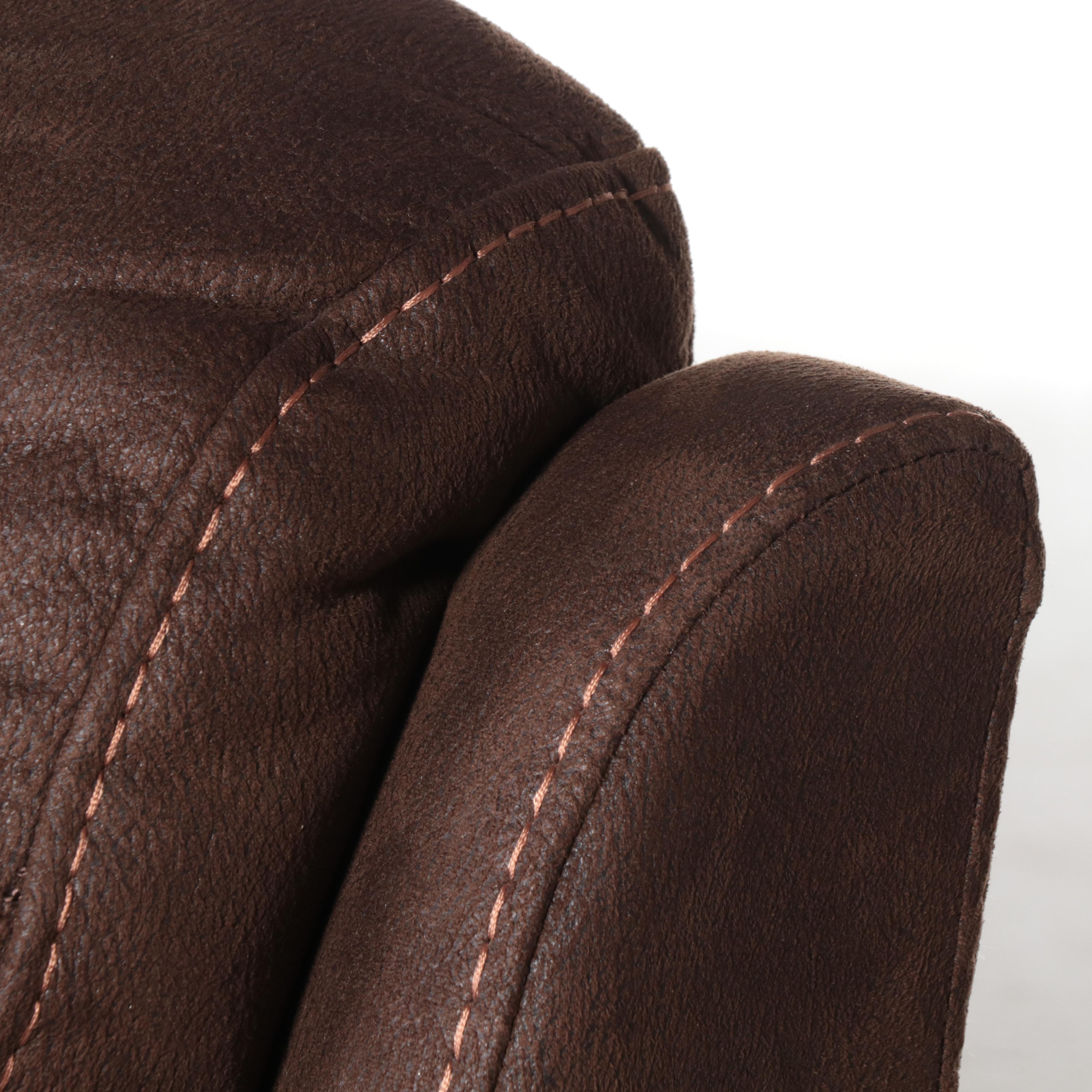 Cheers Faux-Leather Dual-Reclining Sofa