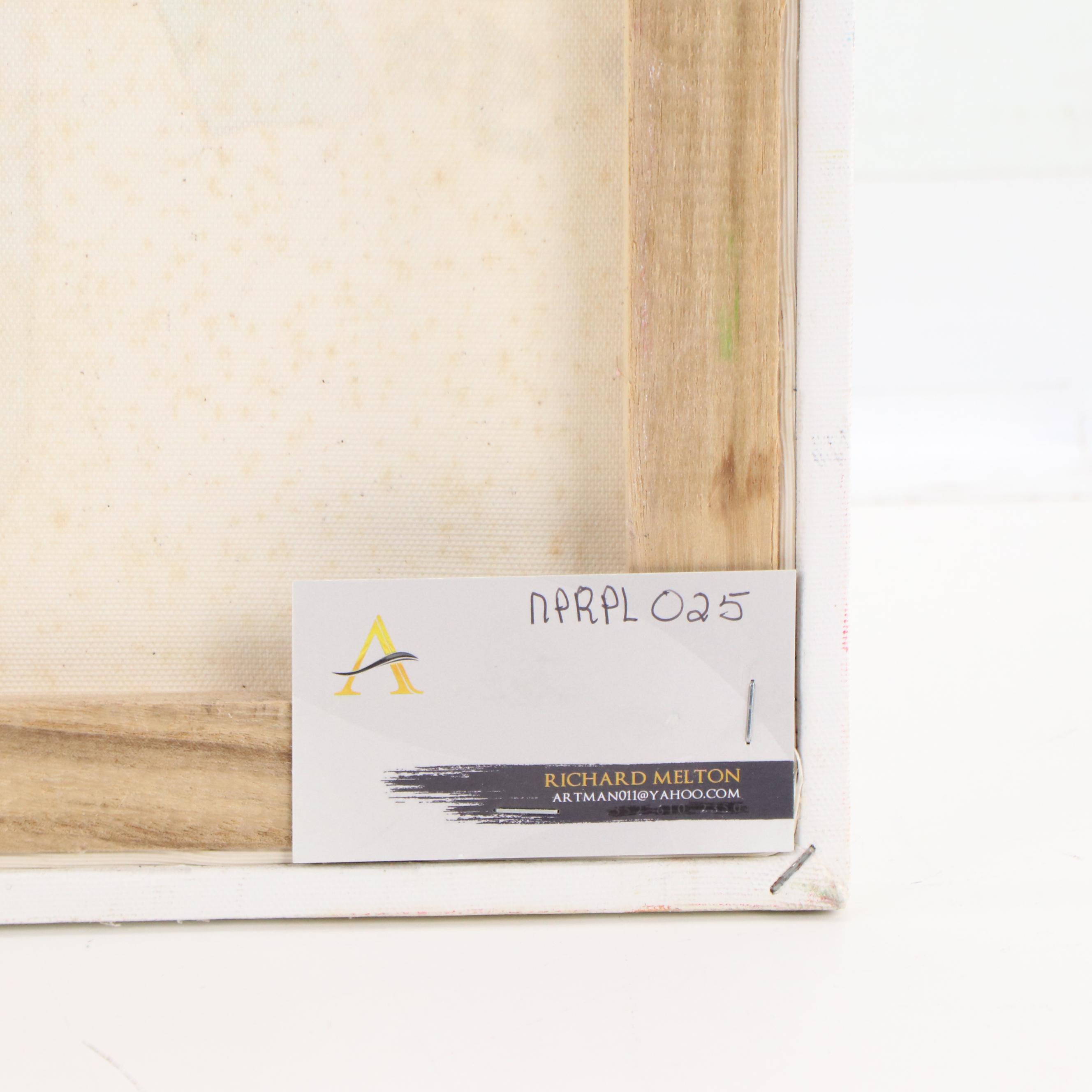 Phyllis Trager Hyman Modernist Acrylic Painting "To Go"