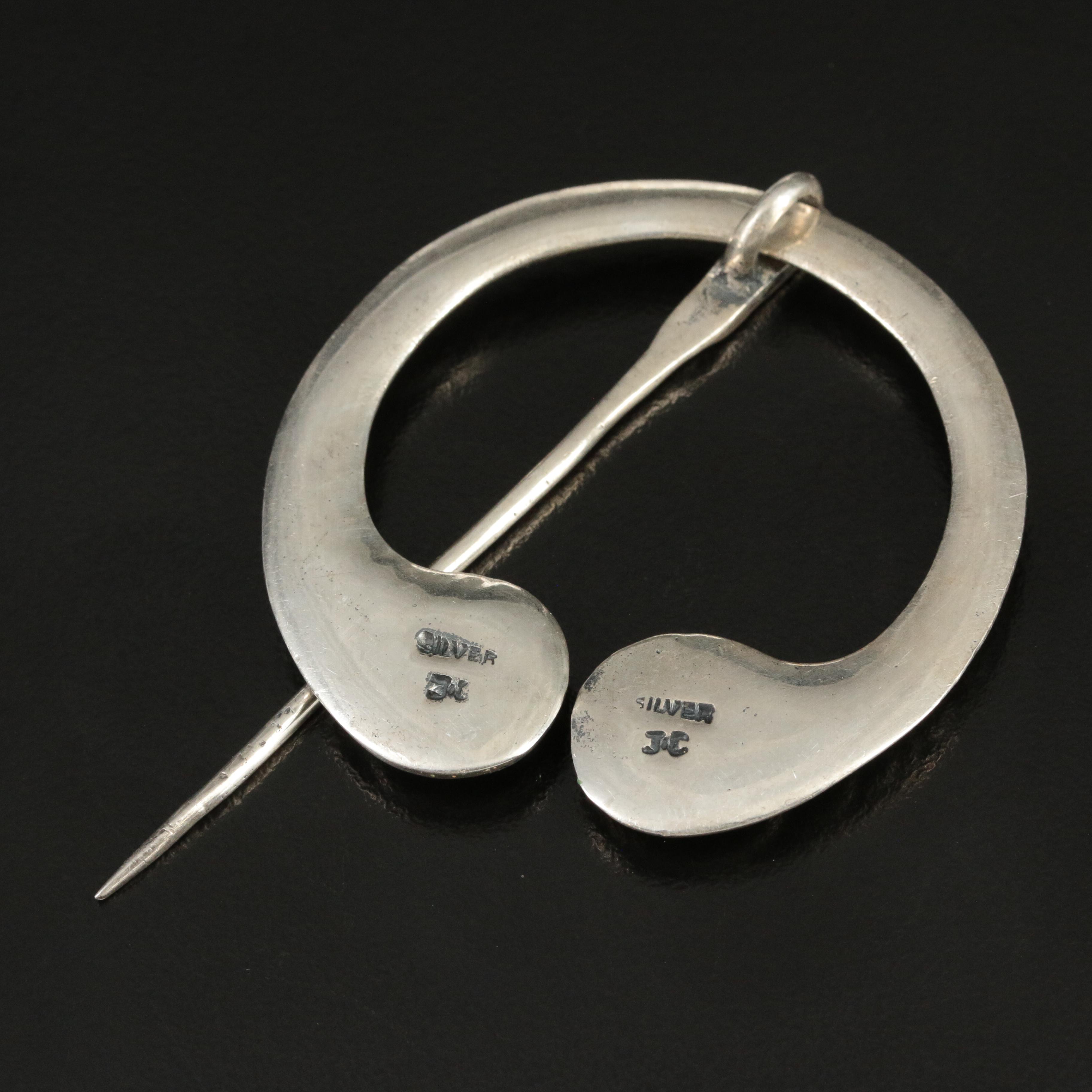 Celtic Sterling Penannular Brooch