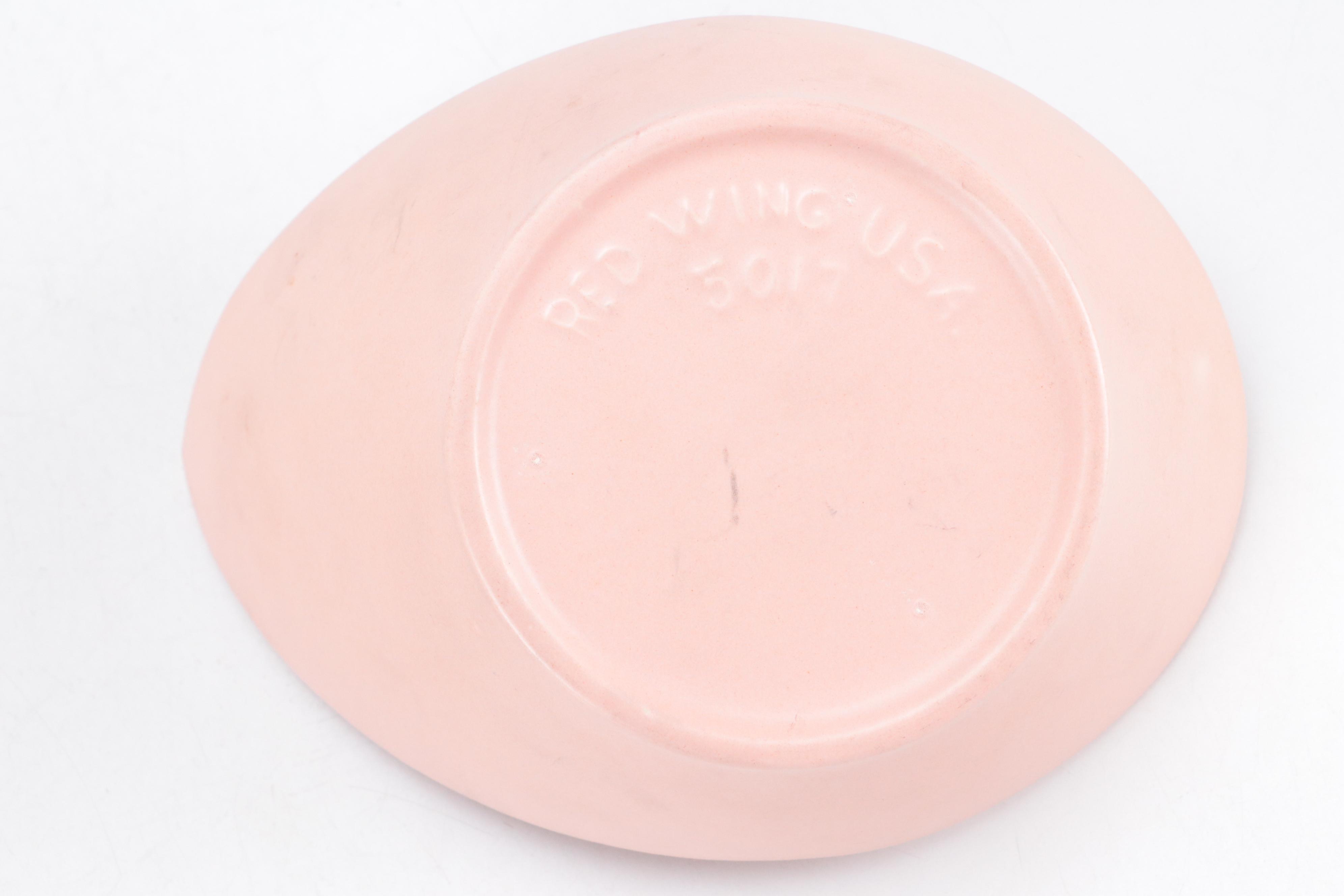 Shawnee and Red Wing Pottery Pink Glaze Ceramic Planters with More