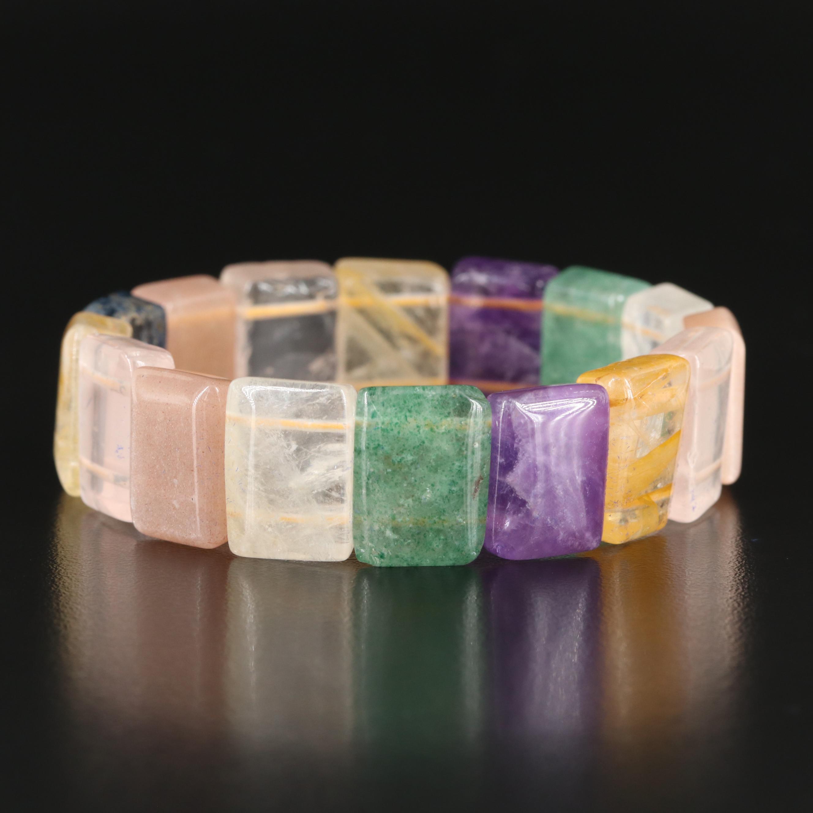 Gemstone Panel Bracelet