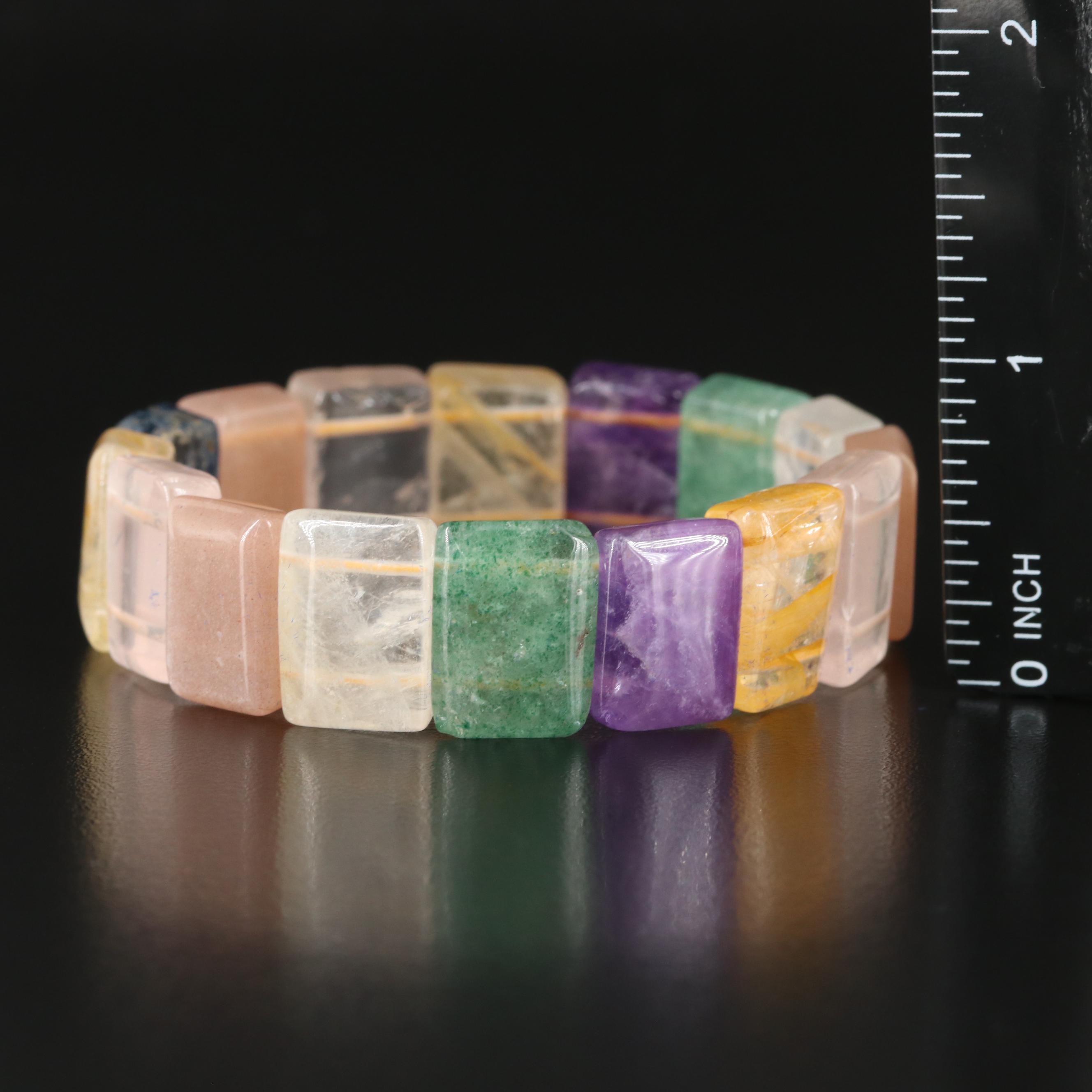 Gemstone Panel Bracelet