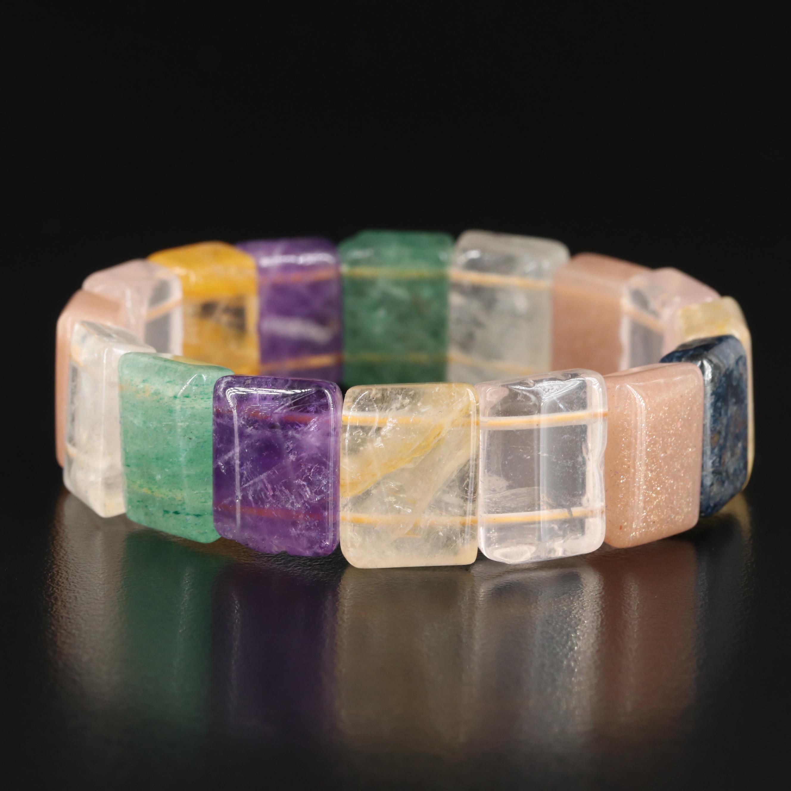 Gemstone Panel Bracelet