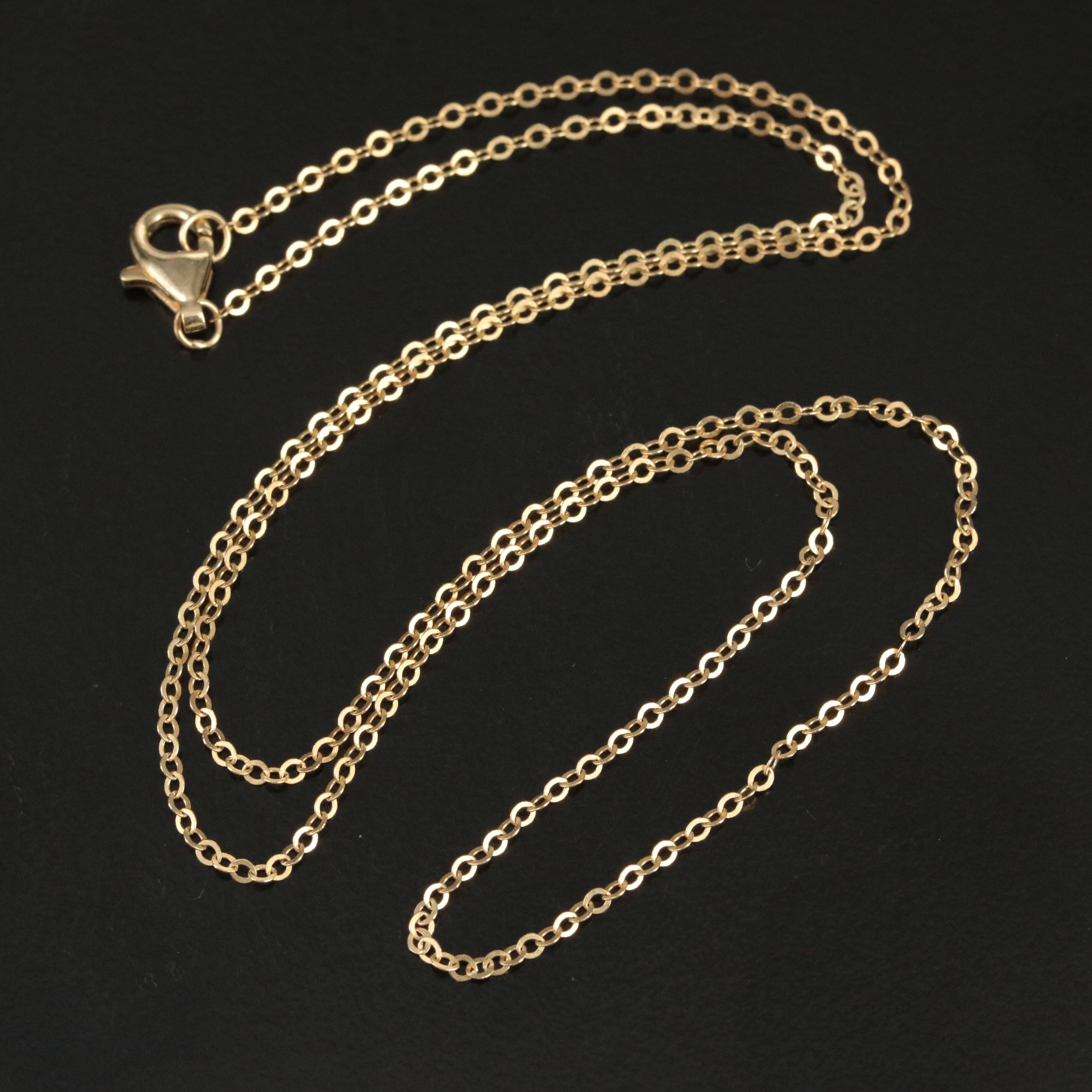 14K Cable Chain Necklace