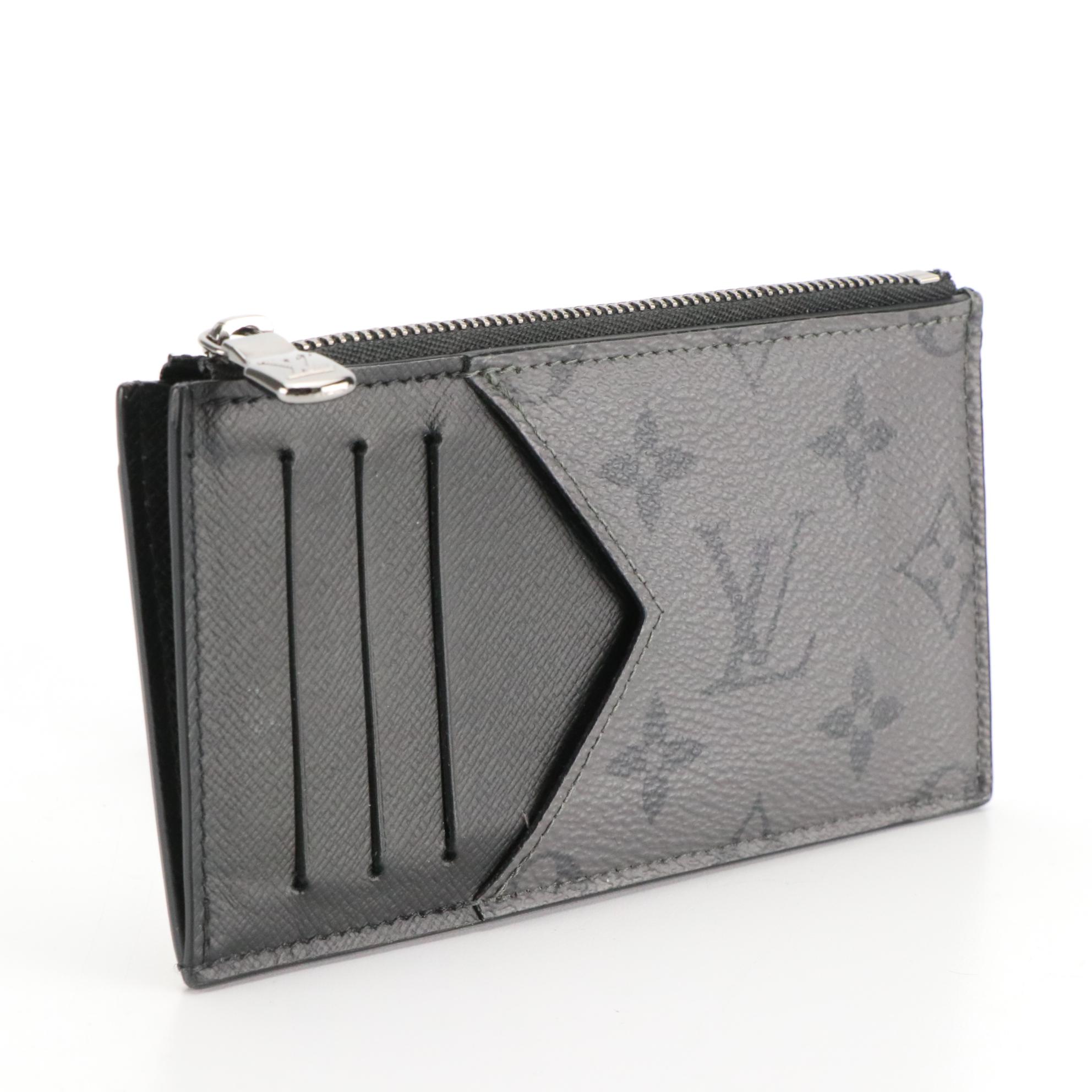 Louis Vuitton Monogram Eclipse Reverse Leather Coin Card Holder