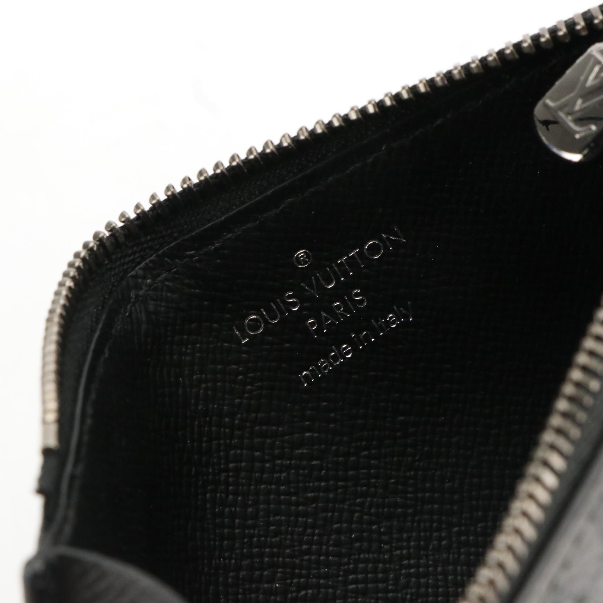 Louis Vuitton Monogram Eclipse Reverse Leather Coin Card Holder