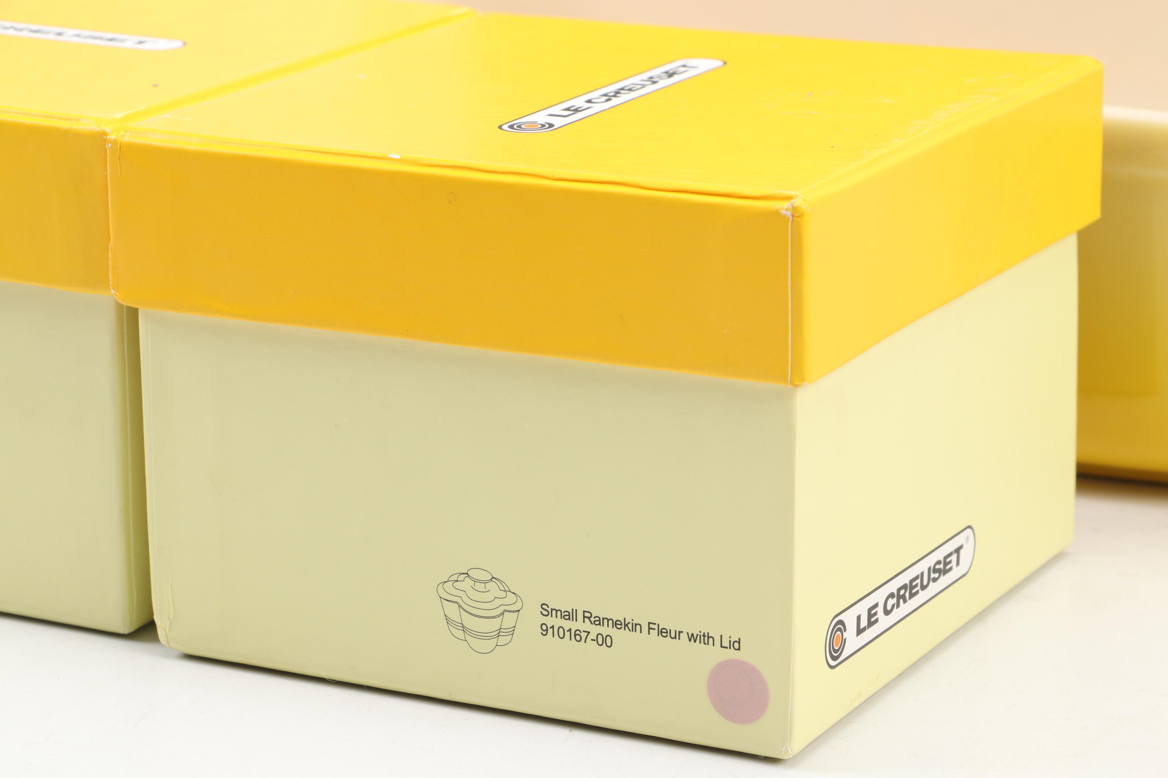 Le Creuset Enameled Cast Iron Griddle with Stoneware Baking Dish and Ramekins