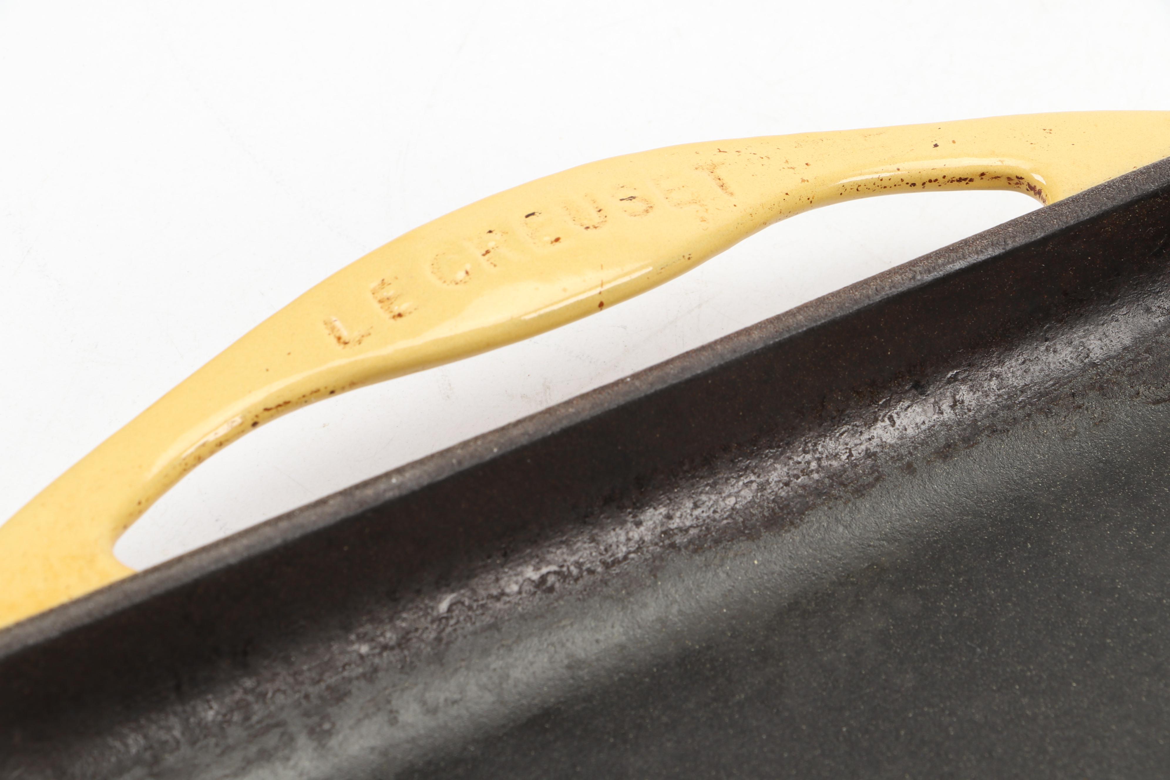 Le Creuset Enameled Cast Iron Griddle with Stoneware Baking Dish and Ramekins