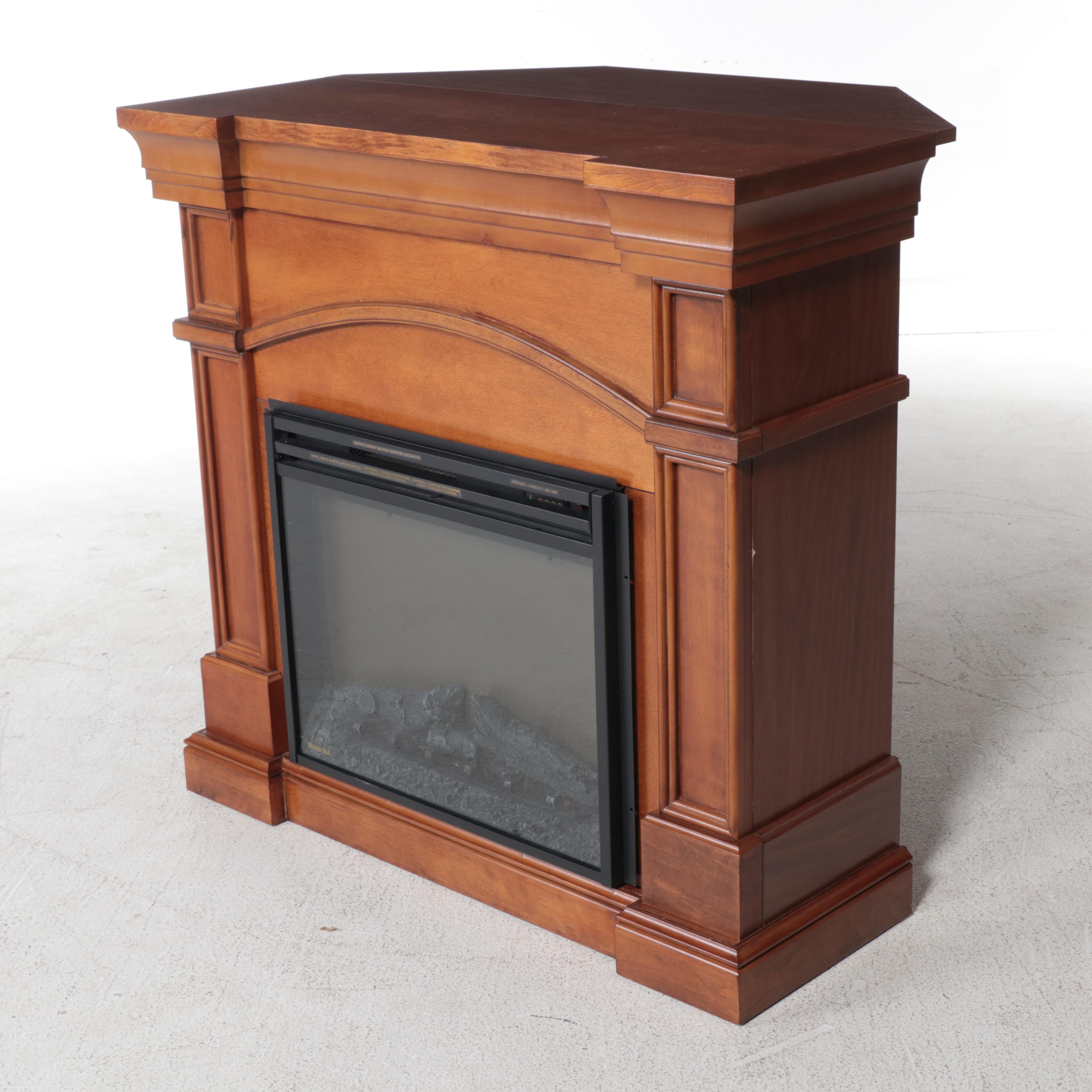 Muskoka Electric Fireplace with Corner Mantel Surround