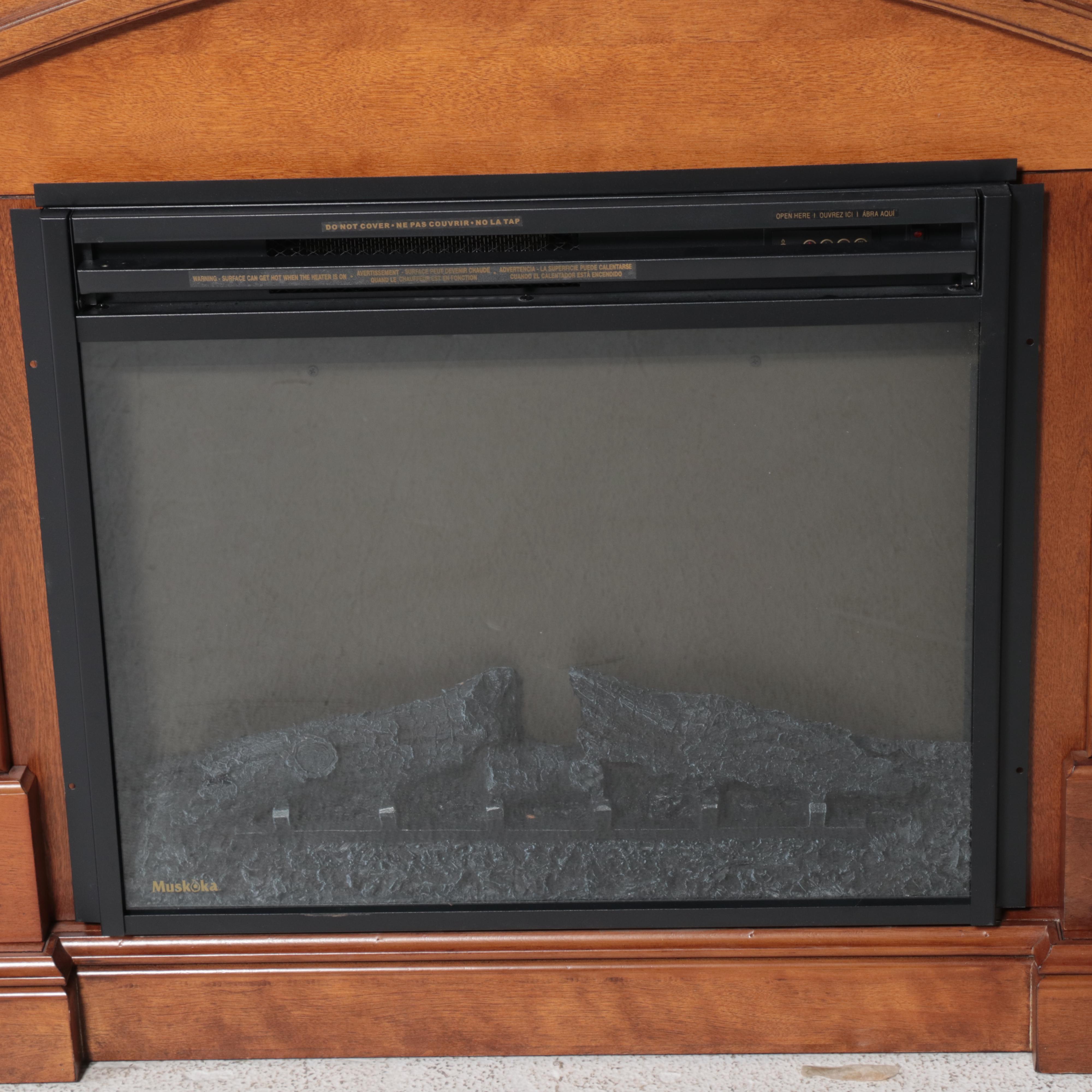Muskoka Electric Fireplace with Corner Mantel Surround
