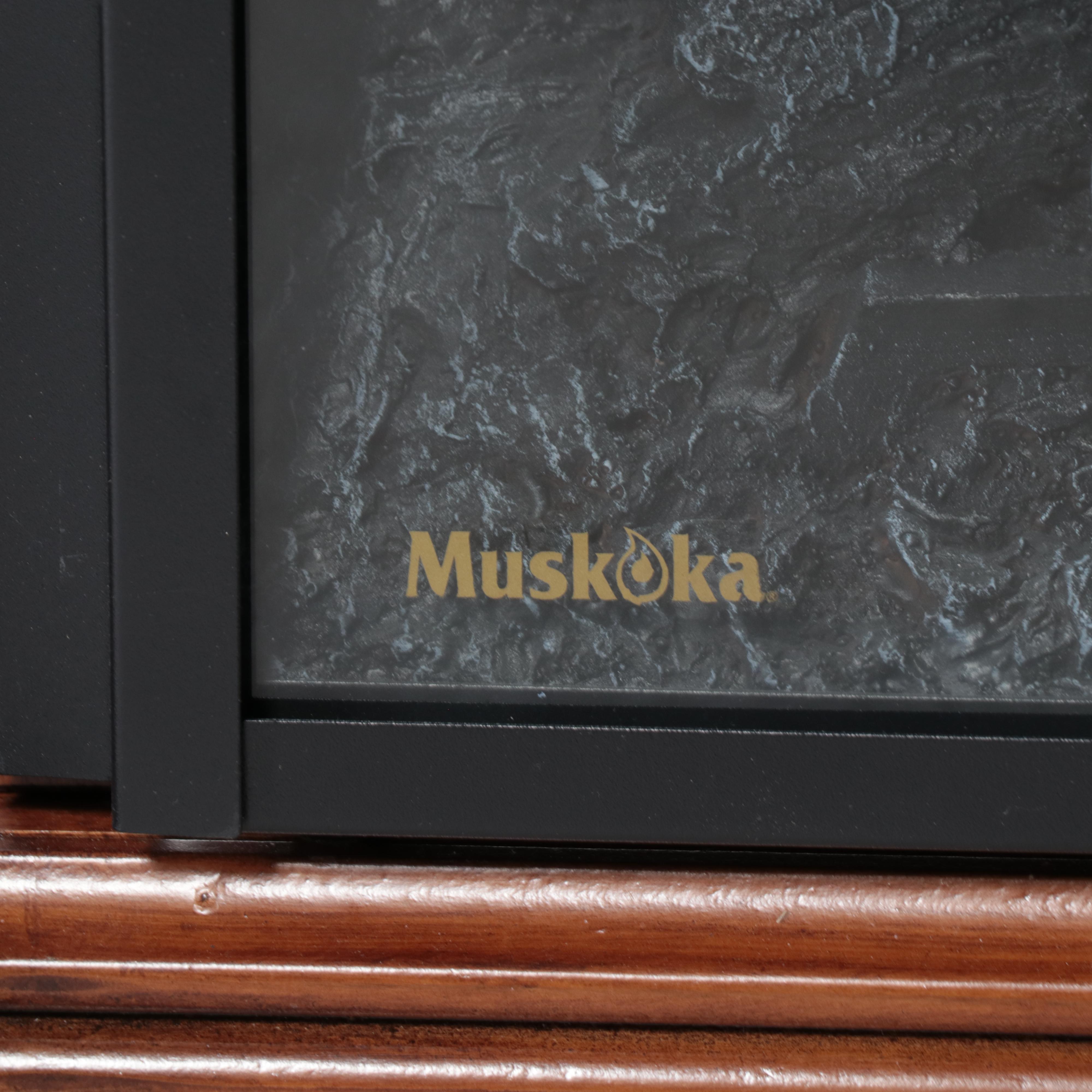 Muskoka Electric Fireplace with Corner Mantel Surround