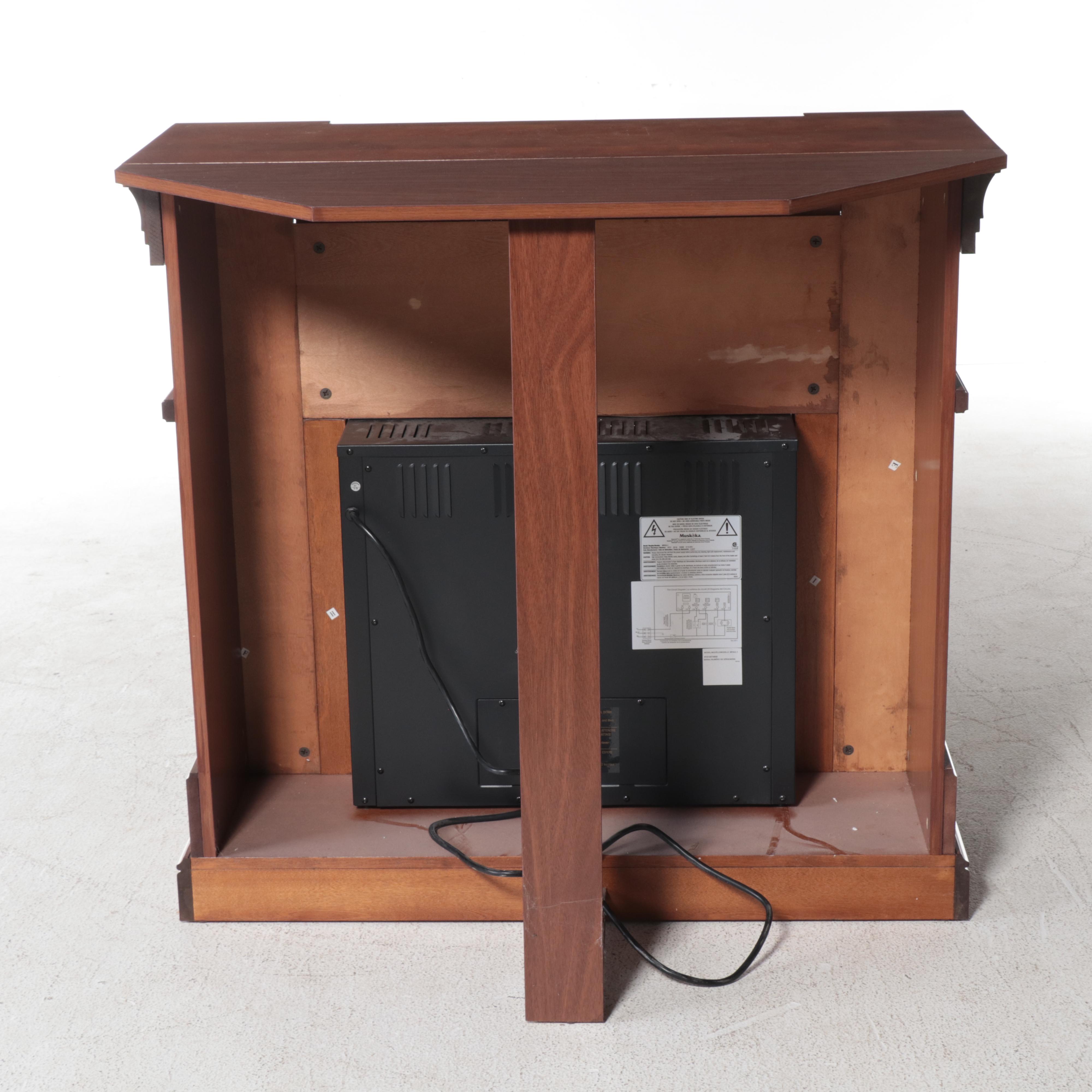 Muskoka Electric Fireplace with Corner Mantel Surround