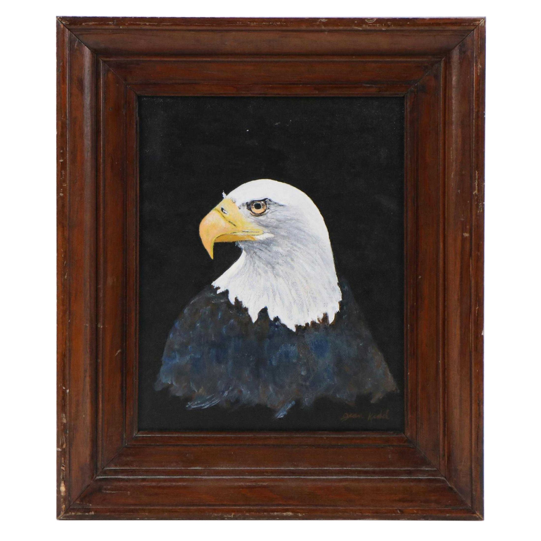 Jean Kidd Acrylic Portrait "Bald Eagle"