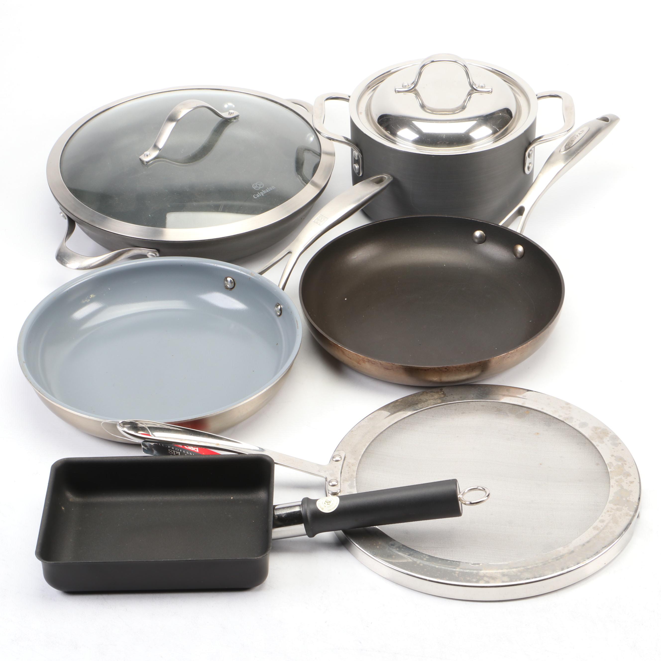 All-Clad Splatter Screen with Other Pots and Pans