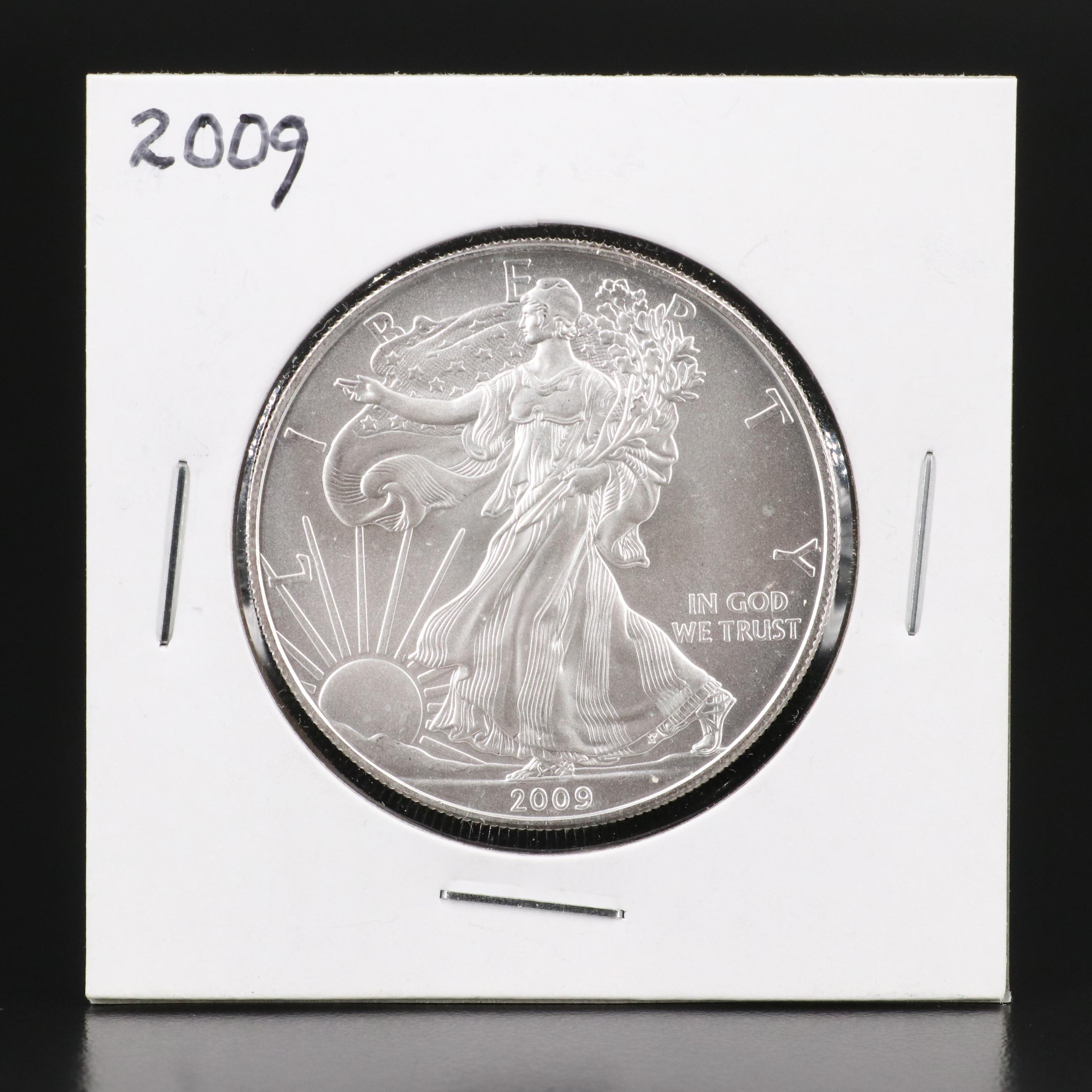 Five American Silver Eagles Including 2016