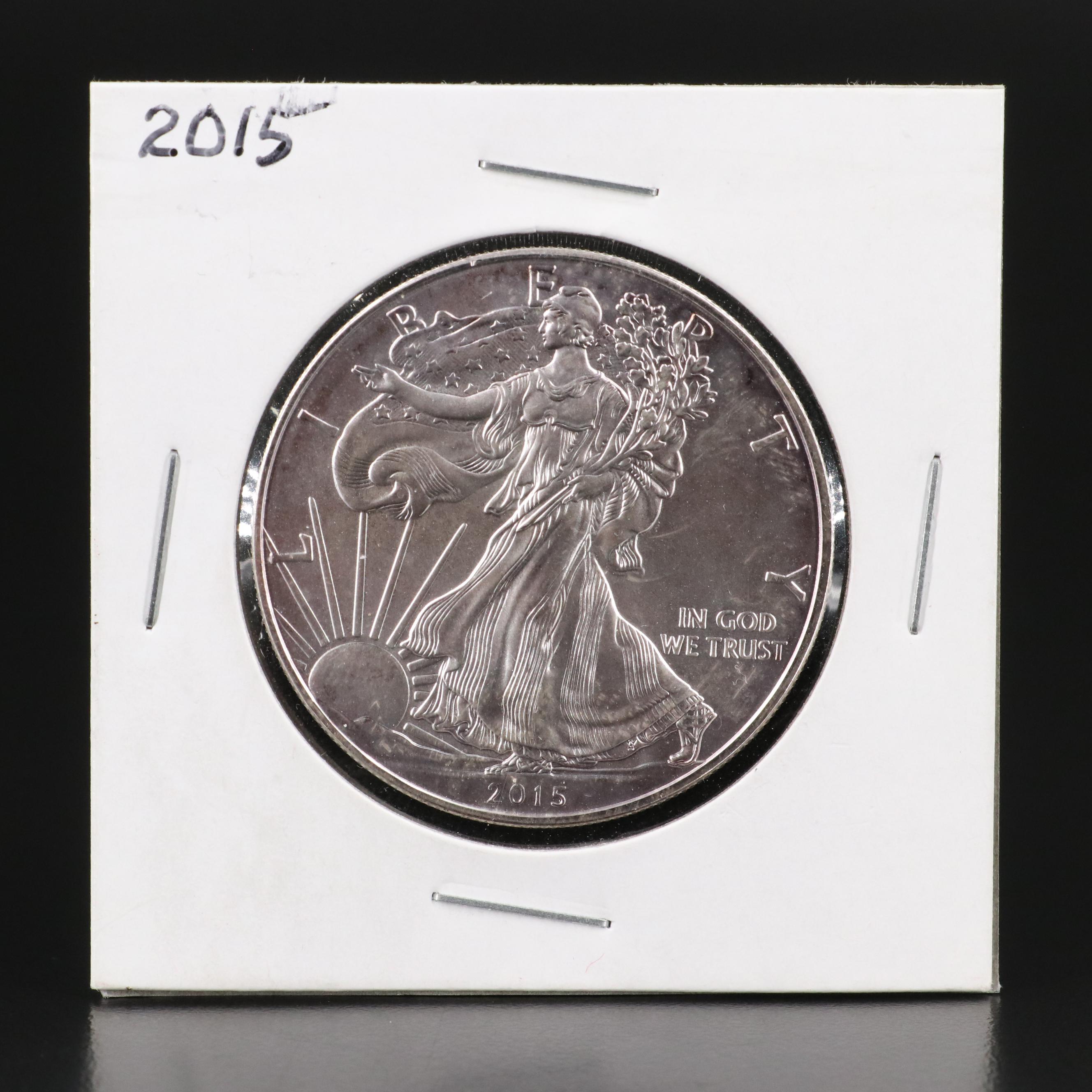 Five American Silver Eagles Including 2016