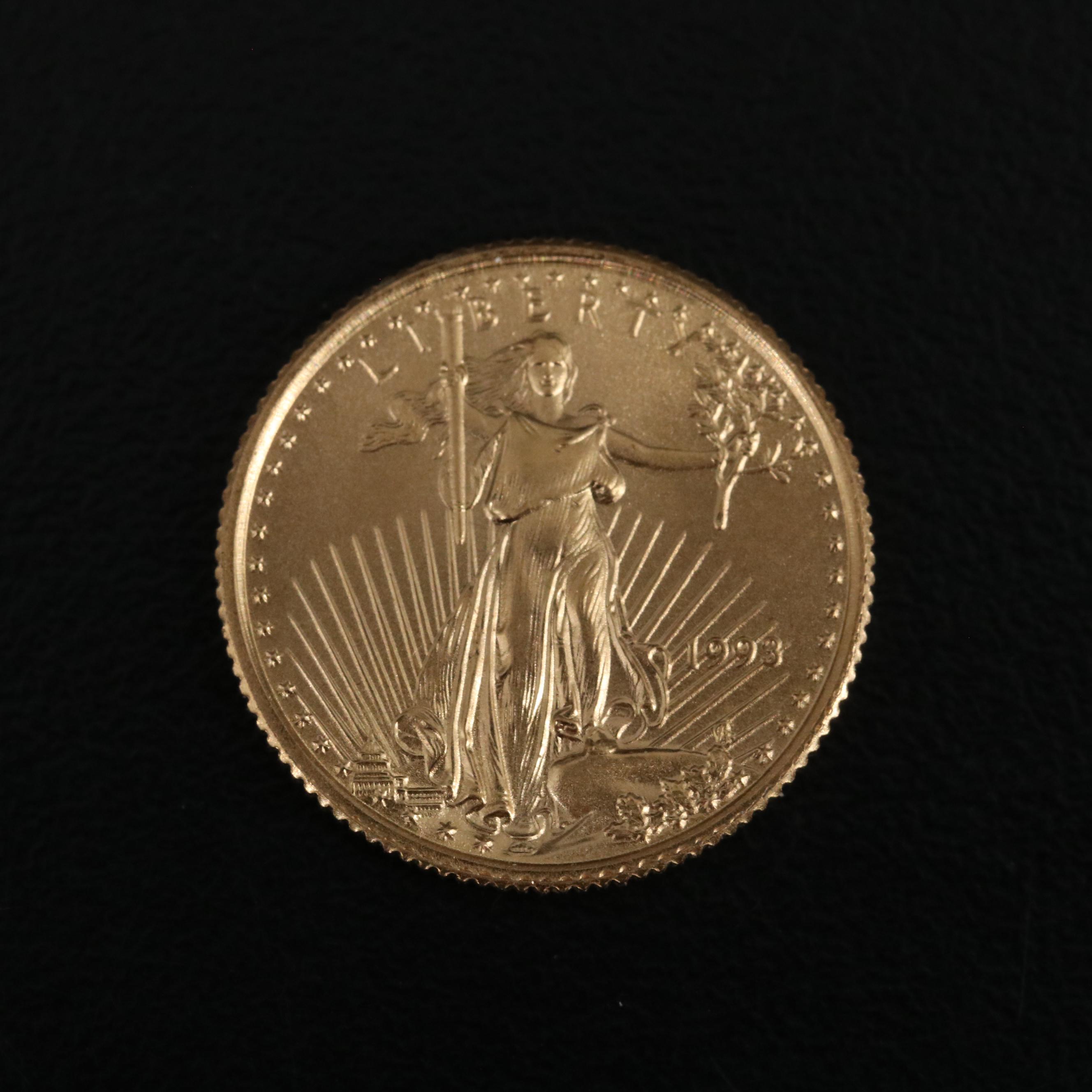 1993 $5 Gold Eagle 1/10 Oz. Bullion Coin