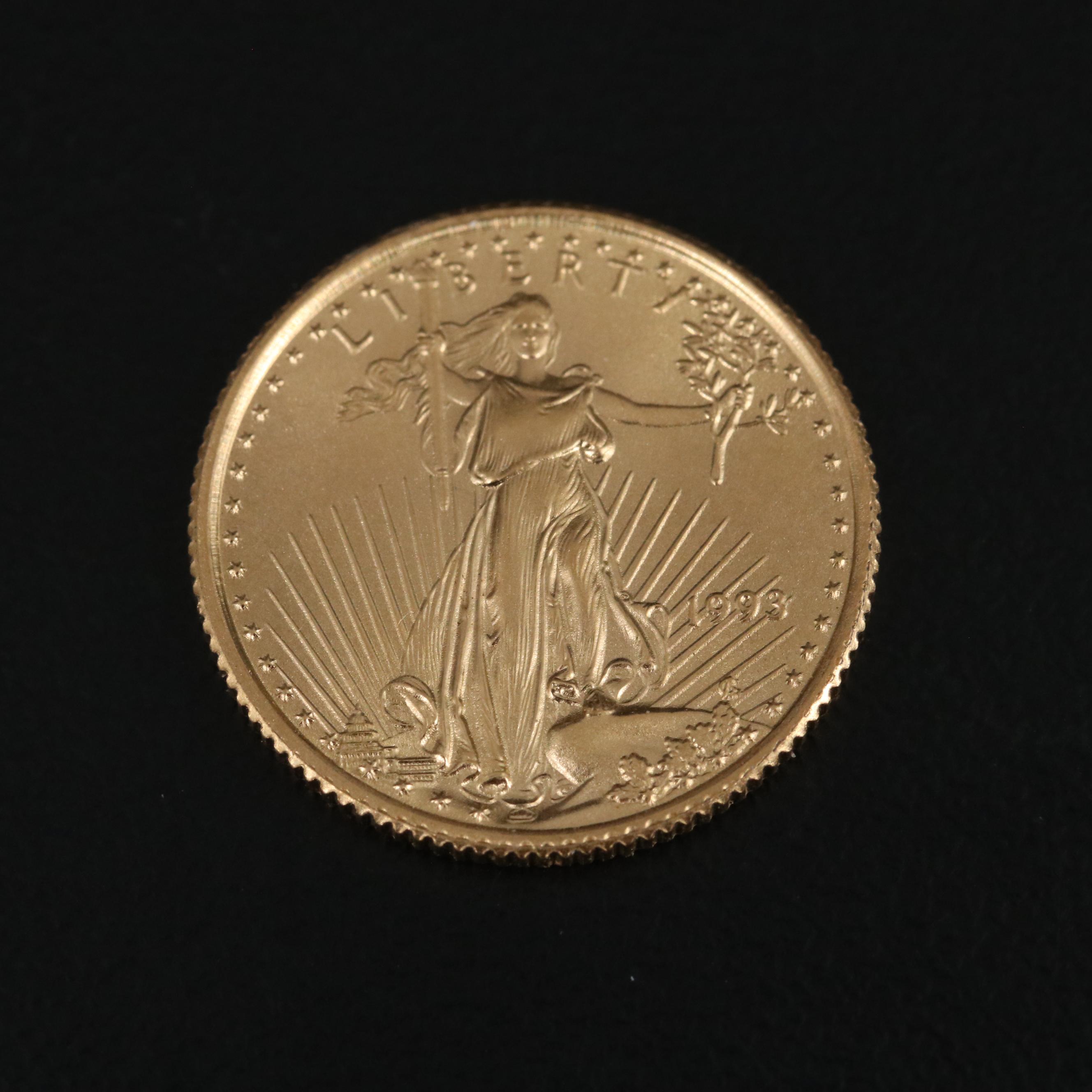 1993 $5 Gold Eagle 1/10 Oz. Bullion Coin