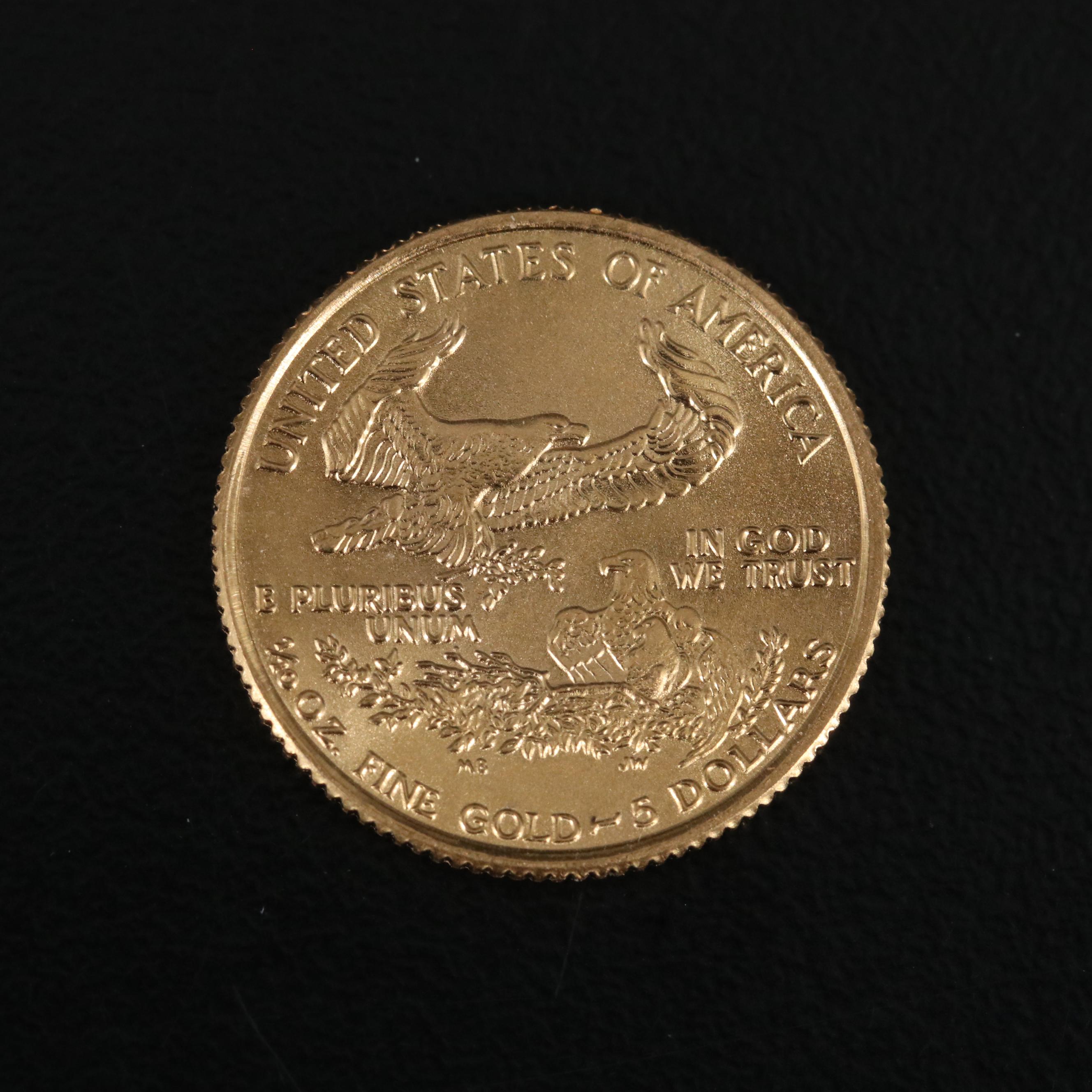 1993 $5 Gold Eagle 1/10 Oz. Bullion Coin