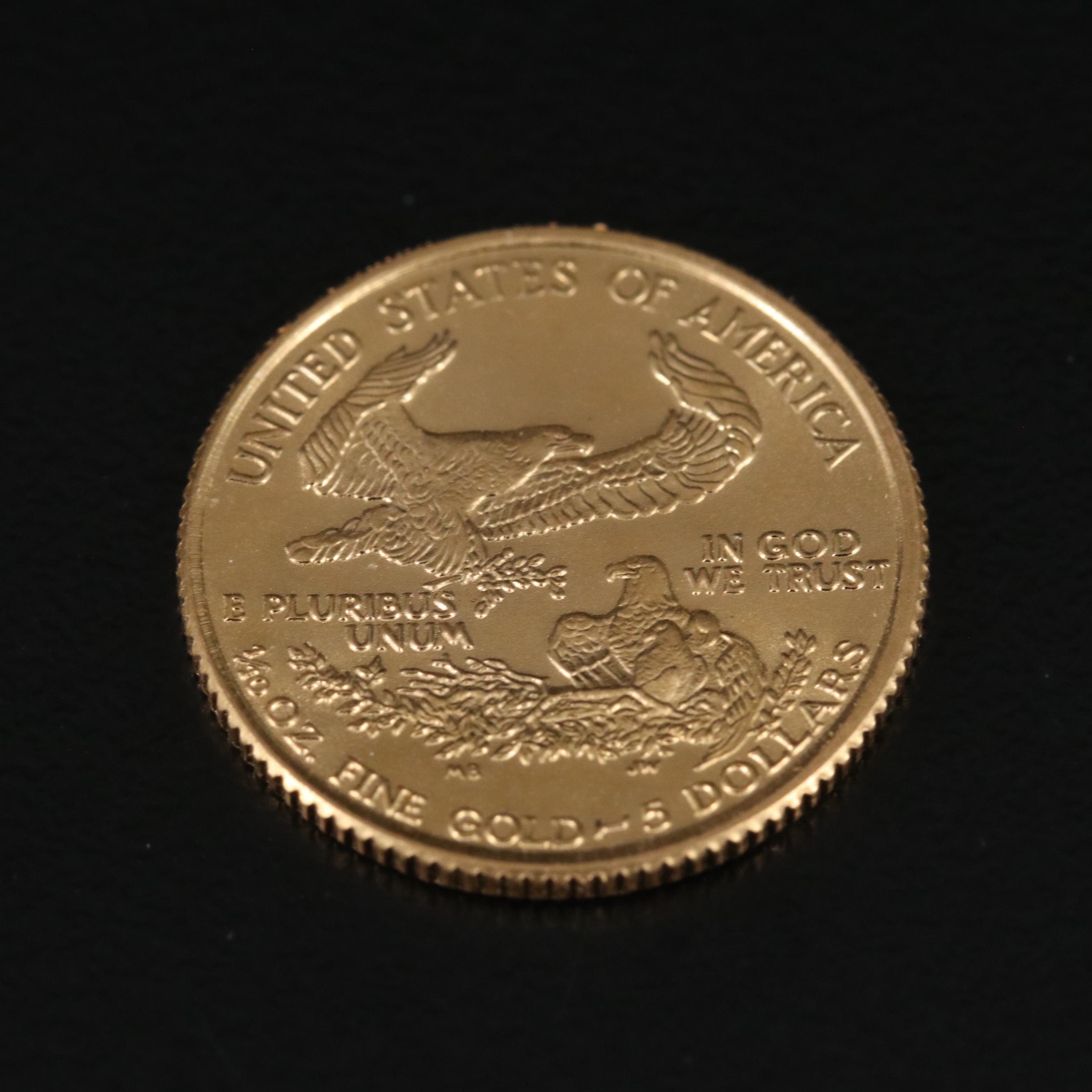 1993 $5 Gold Eagle 1/10 Oz. Bullion Coin