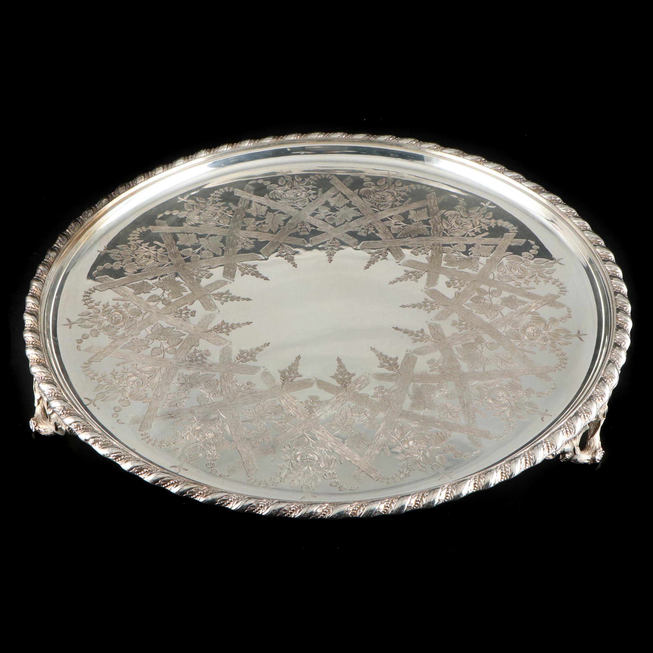 Harrison Brothers & Howson Silver Plate Tray