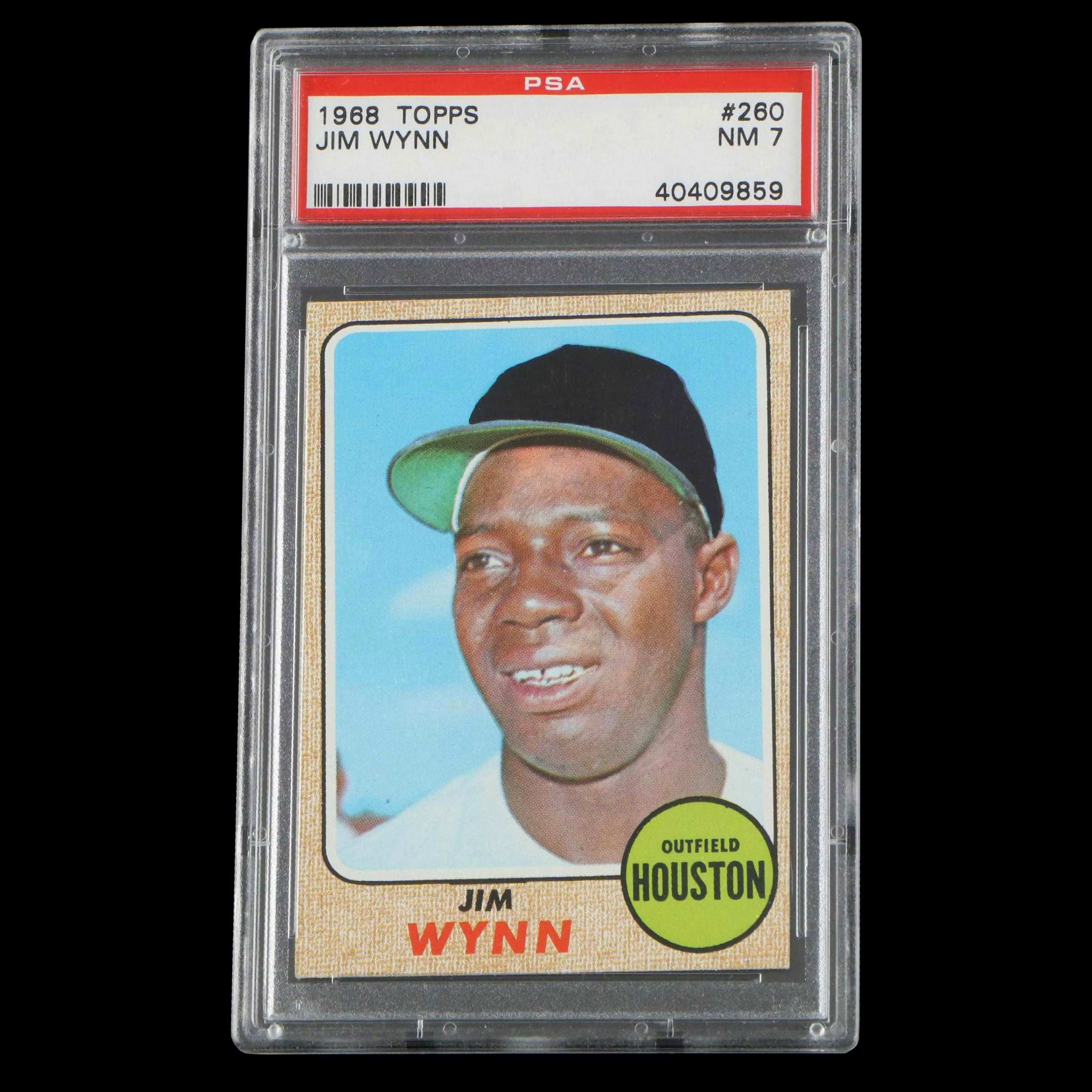 1968 Topps Jim Wynn #260 Graded PSA 7 Baseball Card