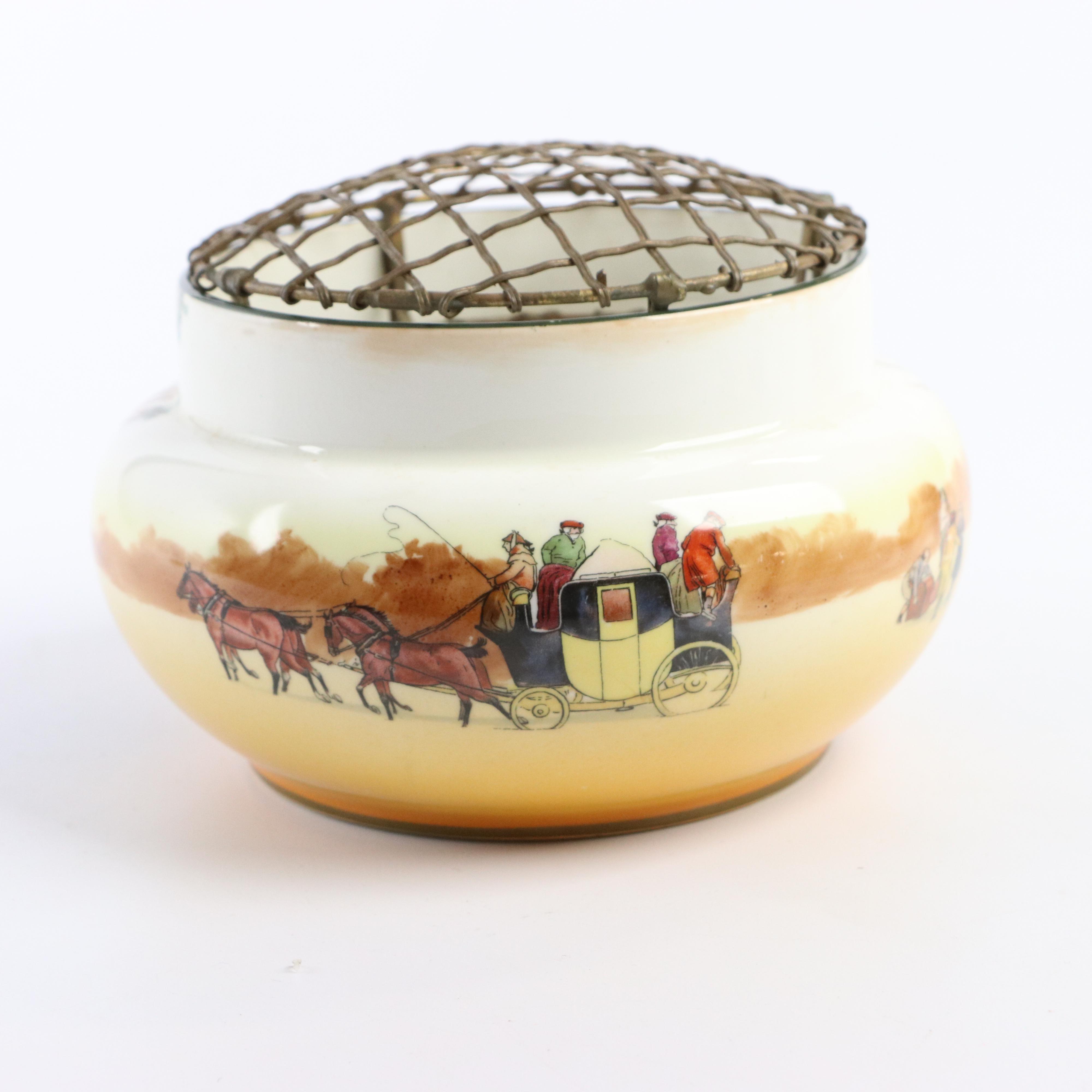 Royal Doulton "Coaching Days" Porcelain Dinnerware Including a Sandwich Tray