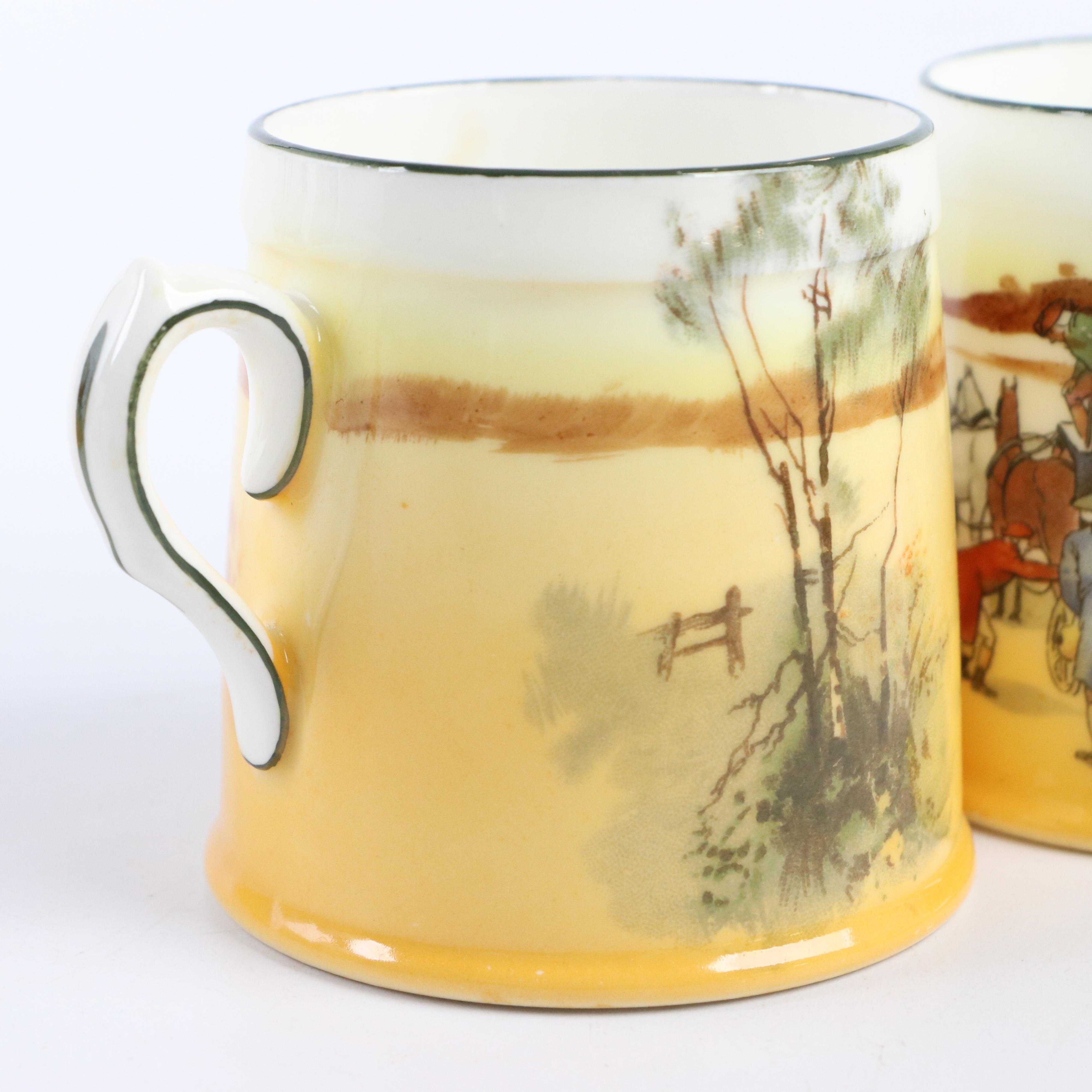 Royal Doulton "Coaching Days" Porcelain Dinnerware Including a Sandwich Tray