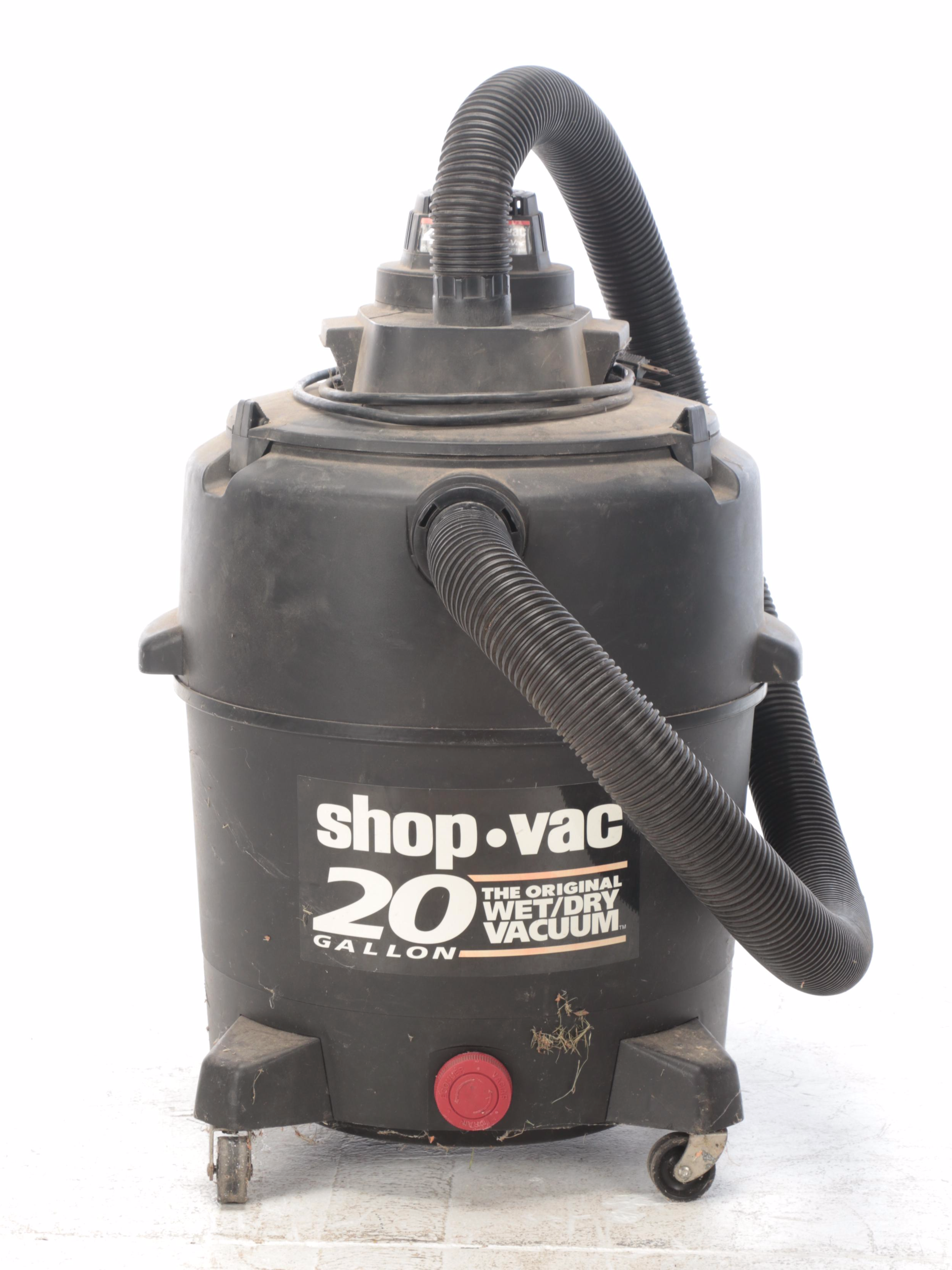 Shop Vac 20 Gallon Canister Vacuum with Outdoor Tools EBTH
