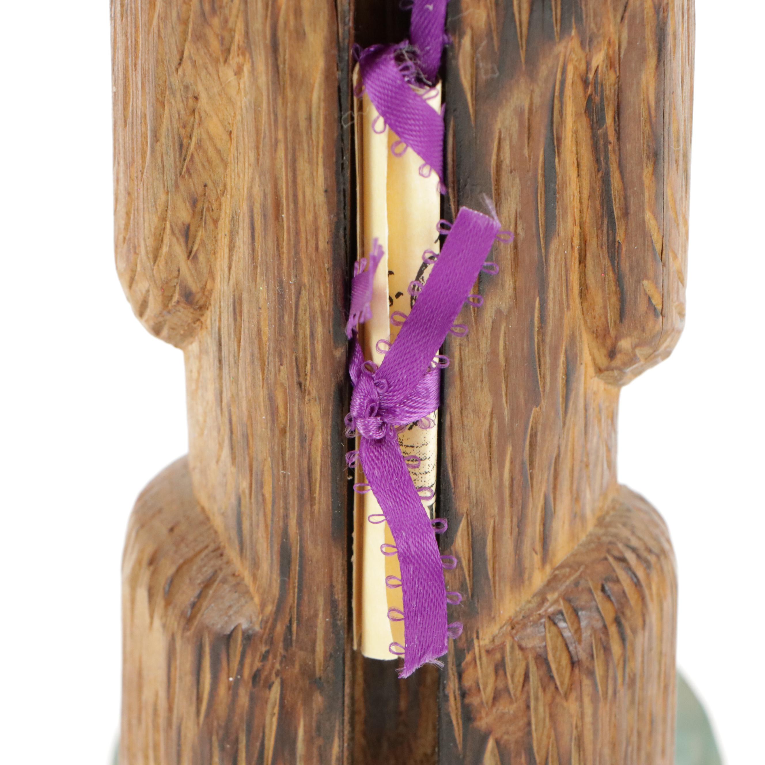 Signed Ray Moore Alaska Black Diamond Totem Pole