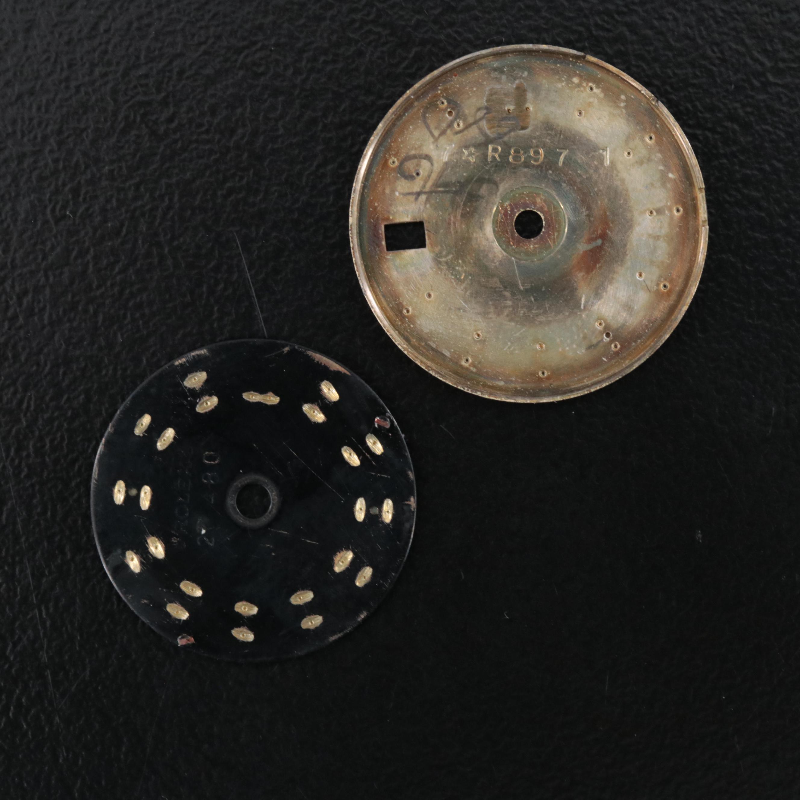 Two Rolex Watch Dials