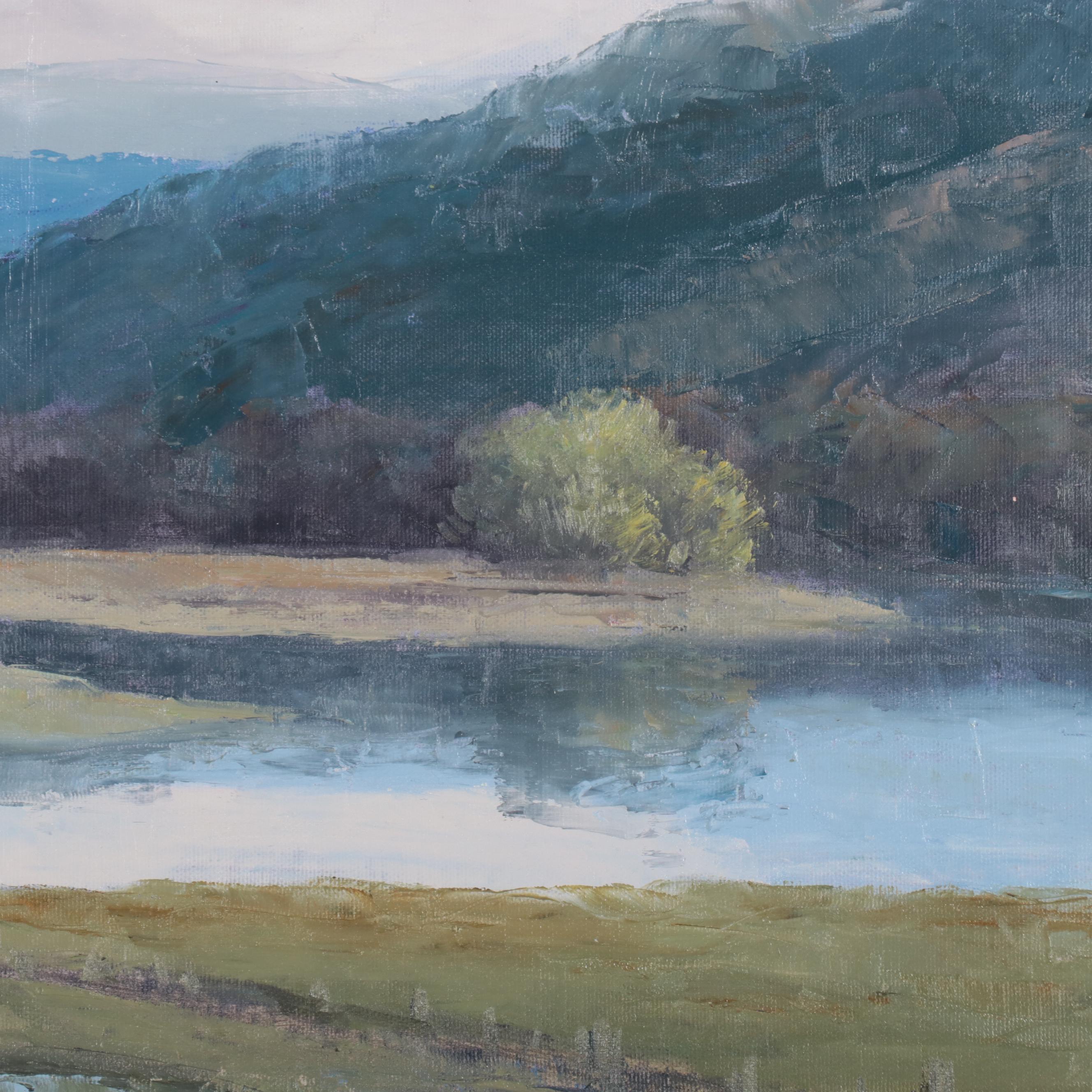 L. Stephano Bucolic Landscape Oil Painting