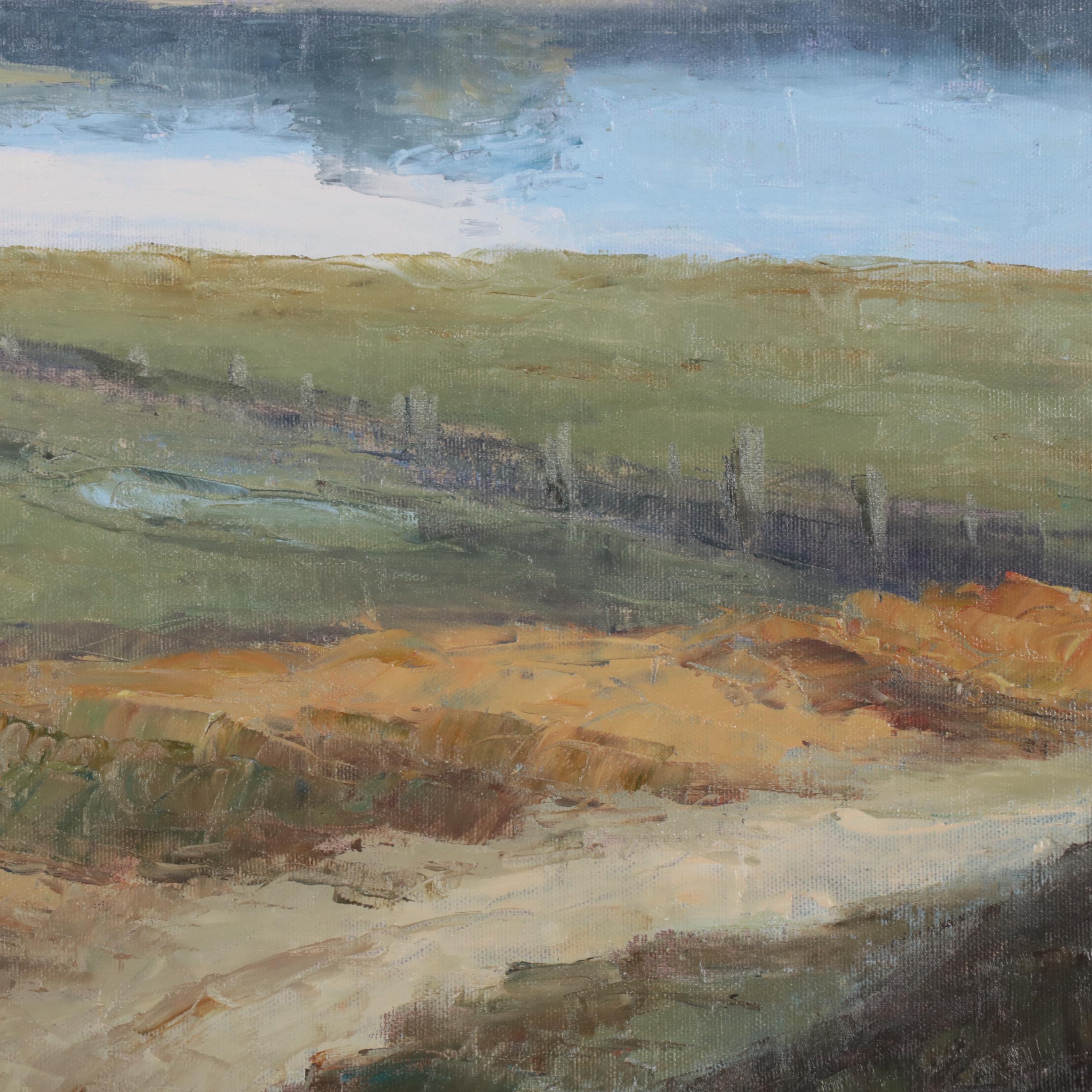 L. Stephano Bucolic Landscape Oil Painting