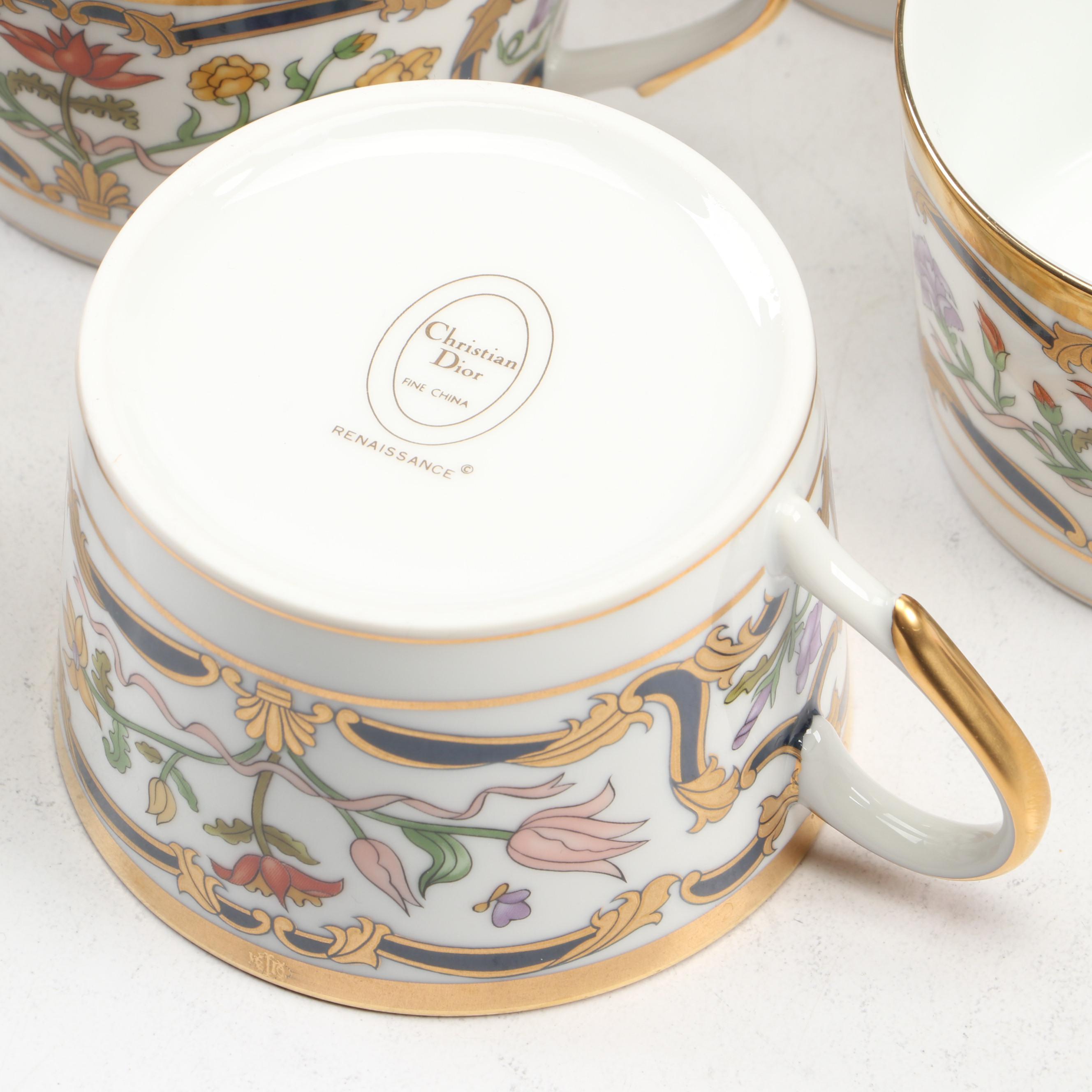 Christian Dior "Renaissance" Porcelain Dinnerware, 1990s