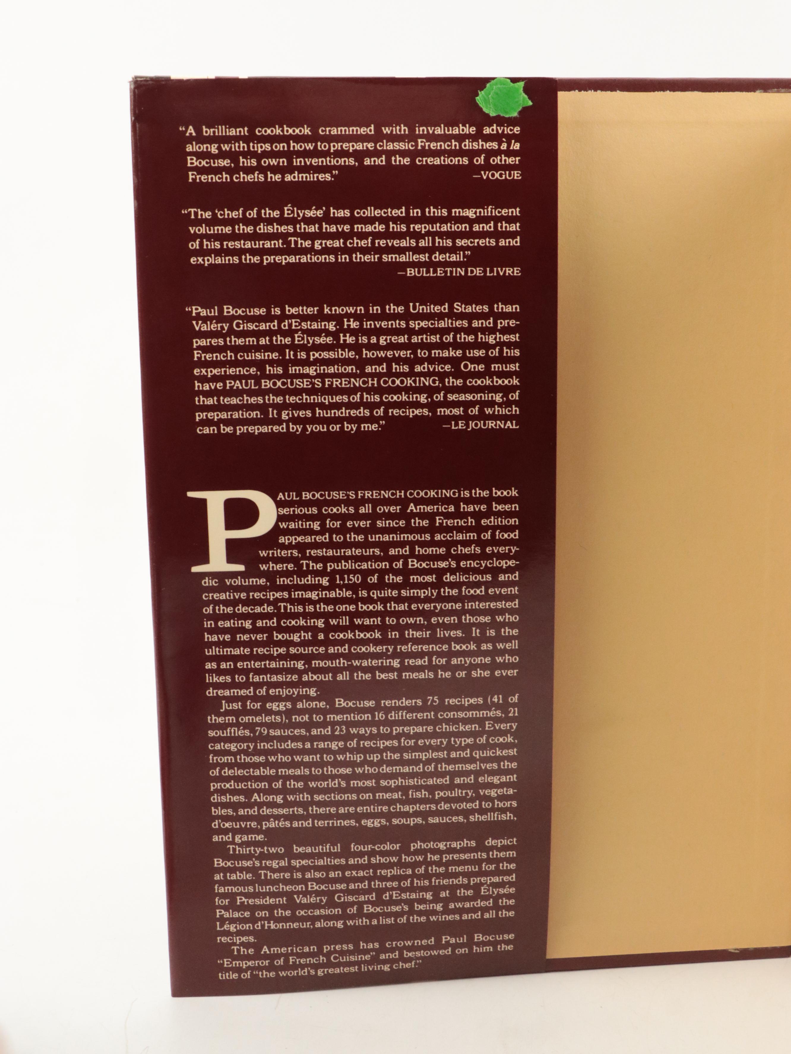 First American Edition "Paul Bocuse's French Cooking" and More French Cookbooks