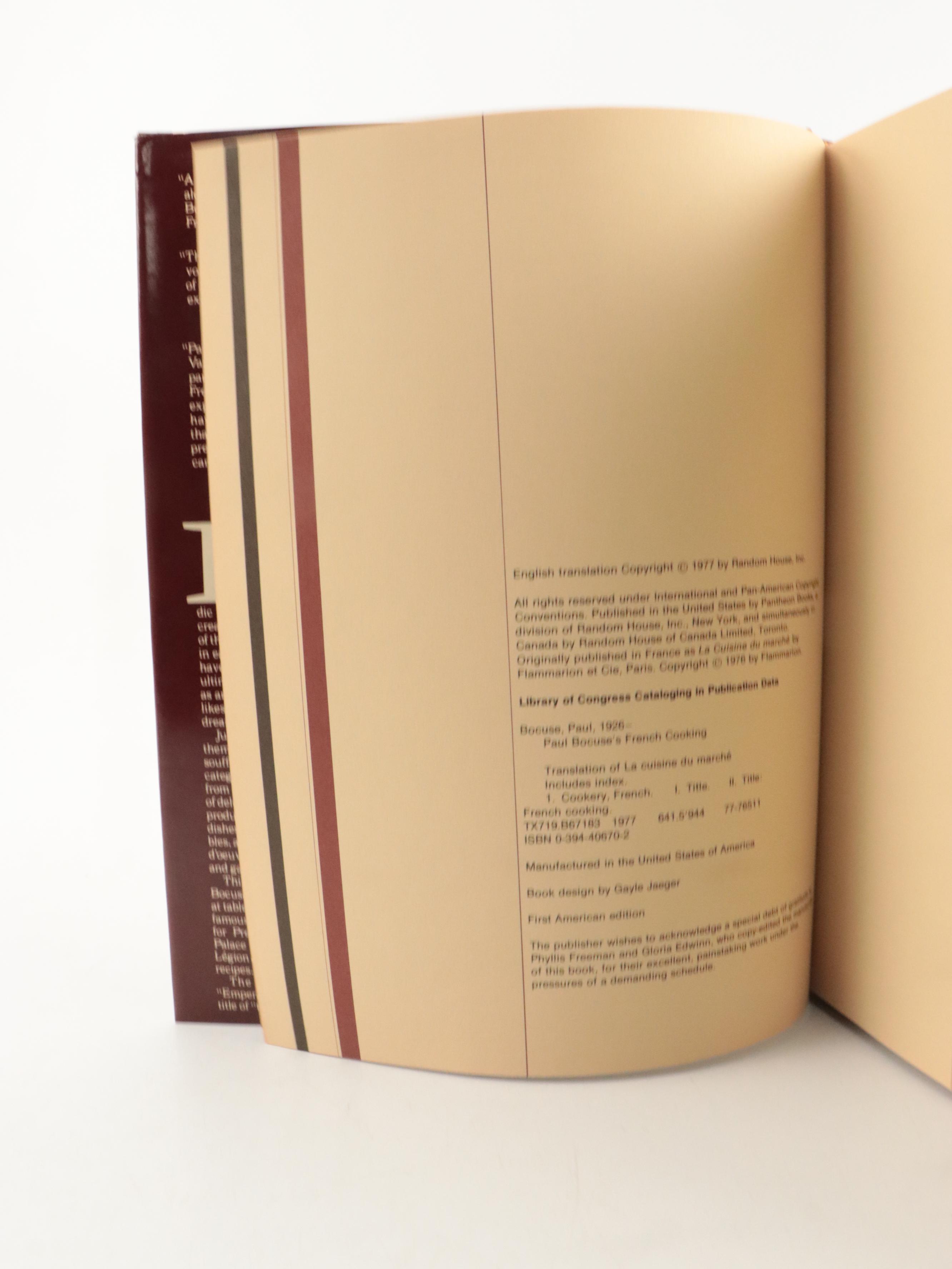 First American Edition "Paul Bocuse's French Cooking" and More French Cookbooks