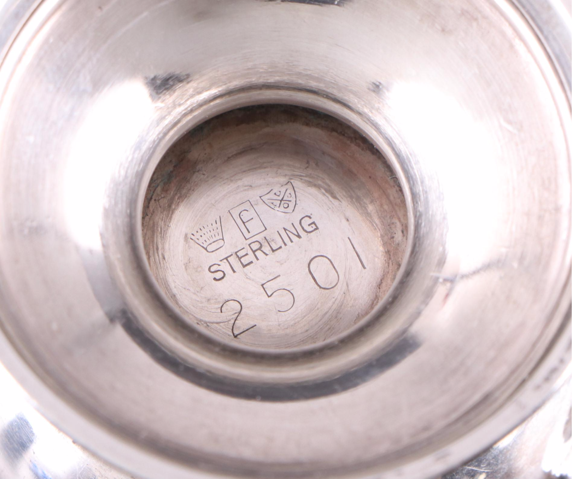 Fisher Sterling Silver Toothpick Holders with Coin Silver Tableware