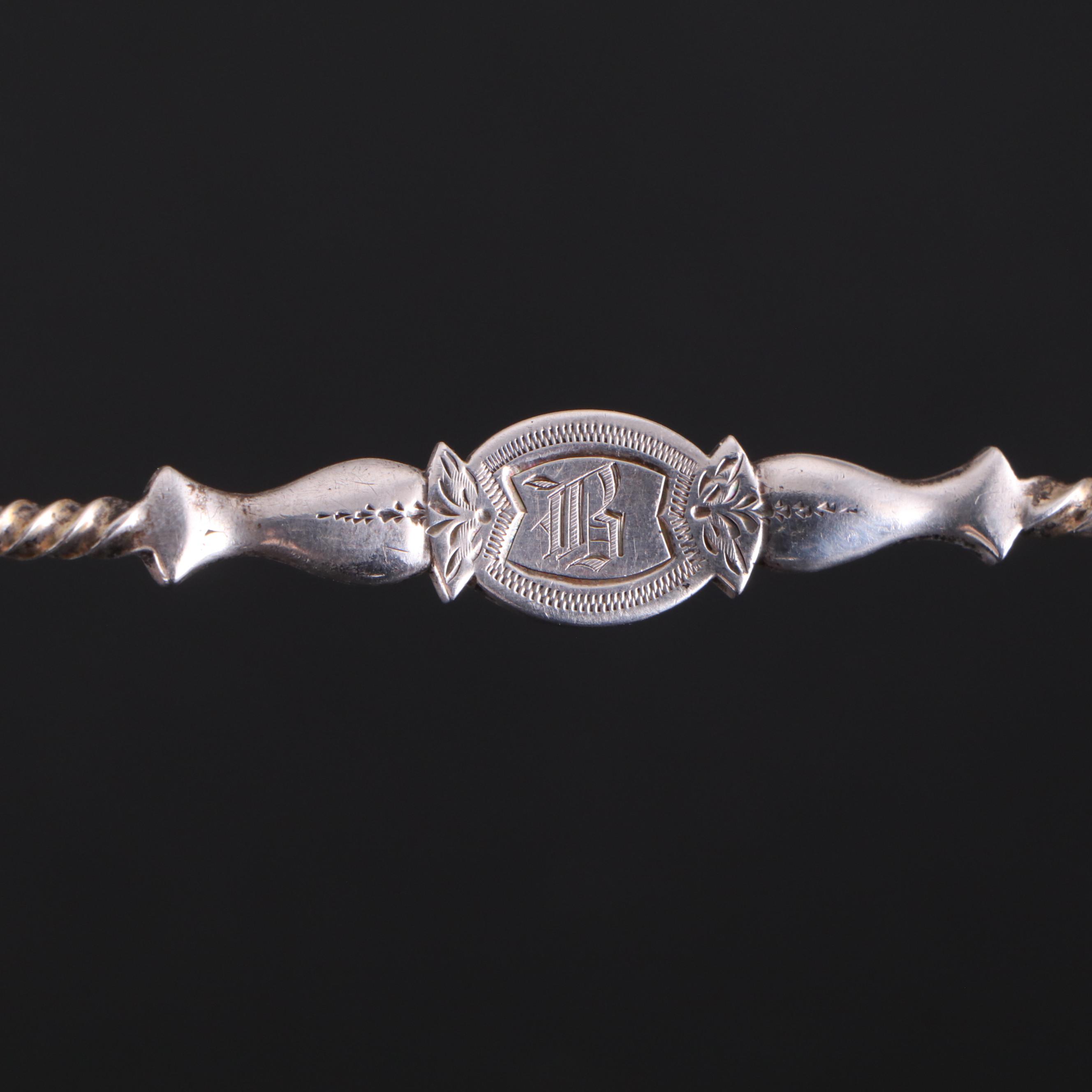 Fisher Sterling Silver Toothpick Holders with Coin Silver Tableware