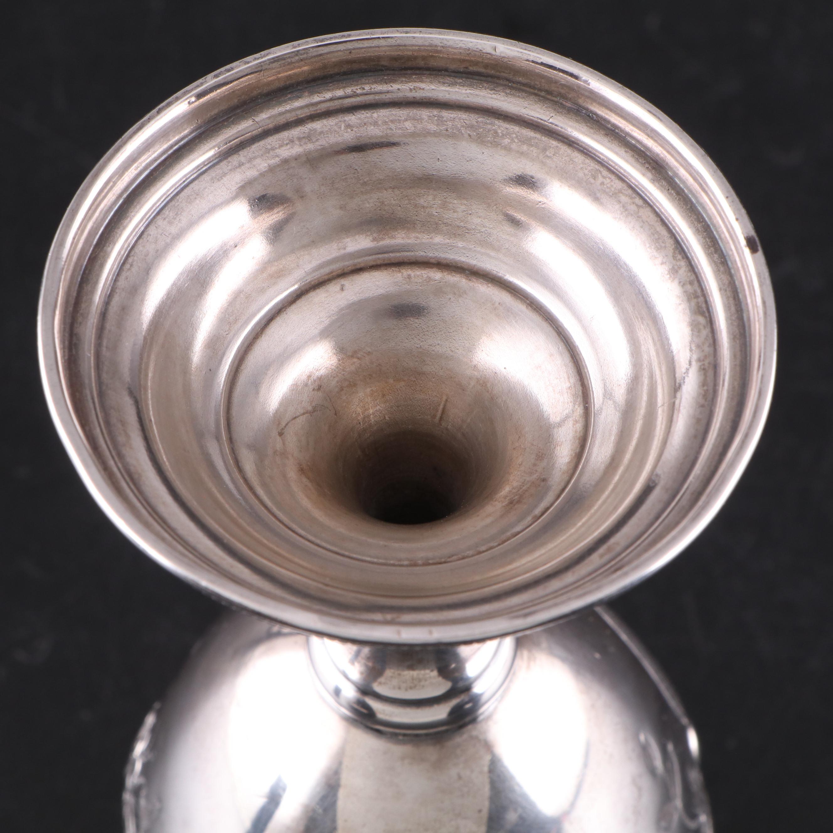 Fisher Sterling Silver Toothpick Holders with Coin Silver Tableware