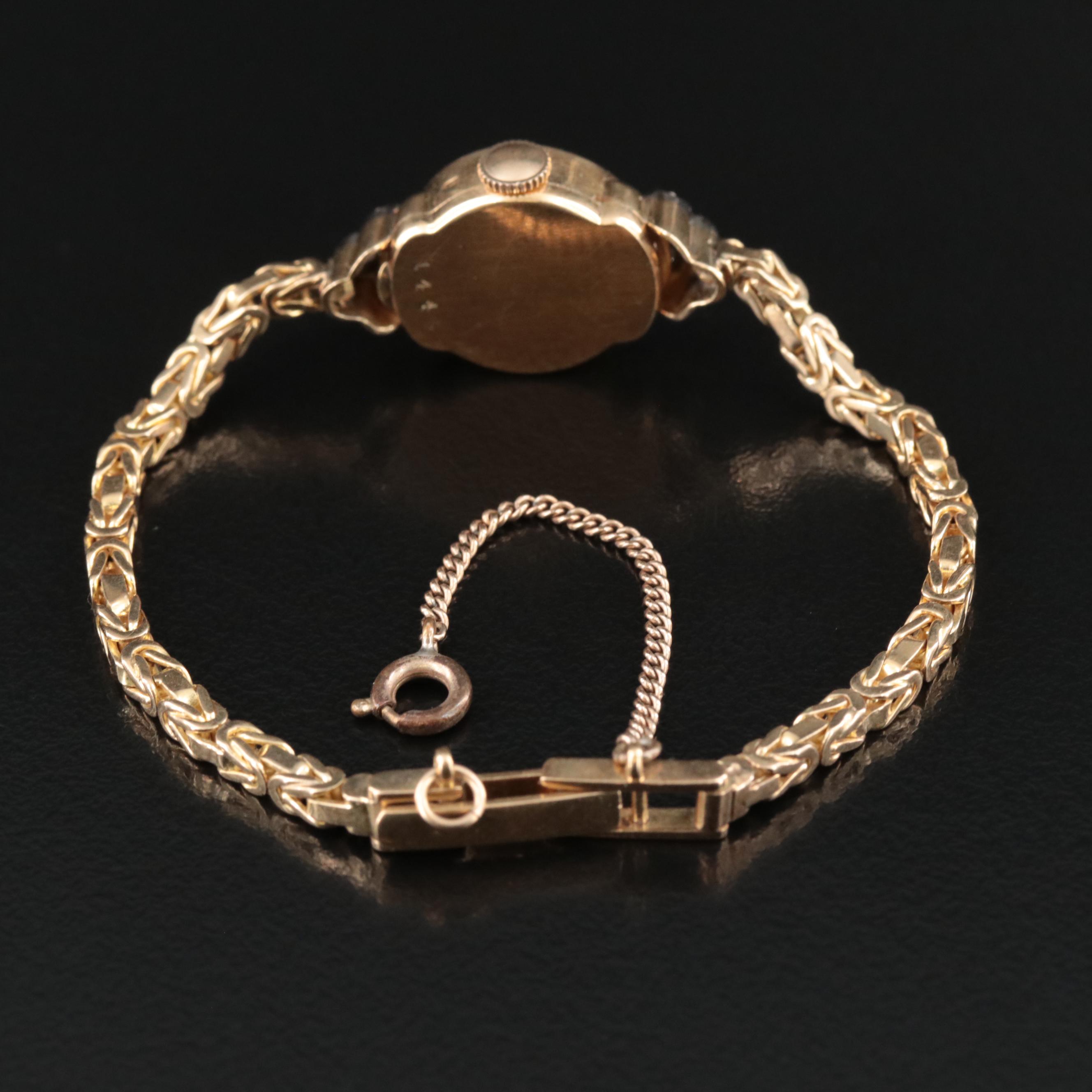 18K Vintage Tudor Diamond Manual Wind Watch