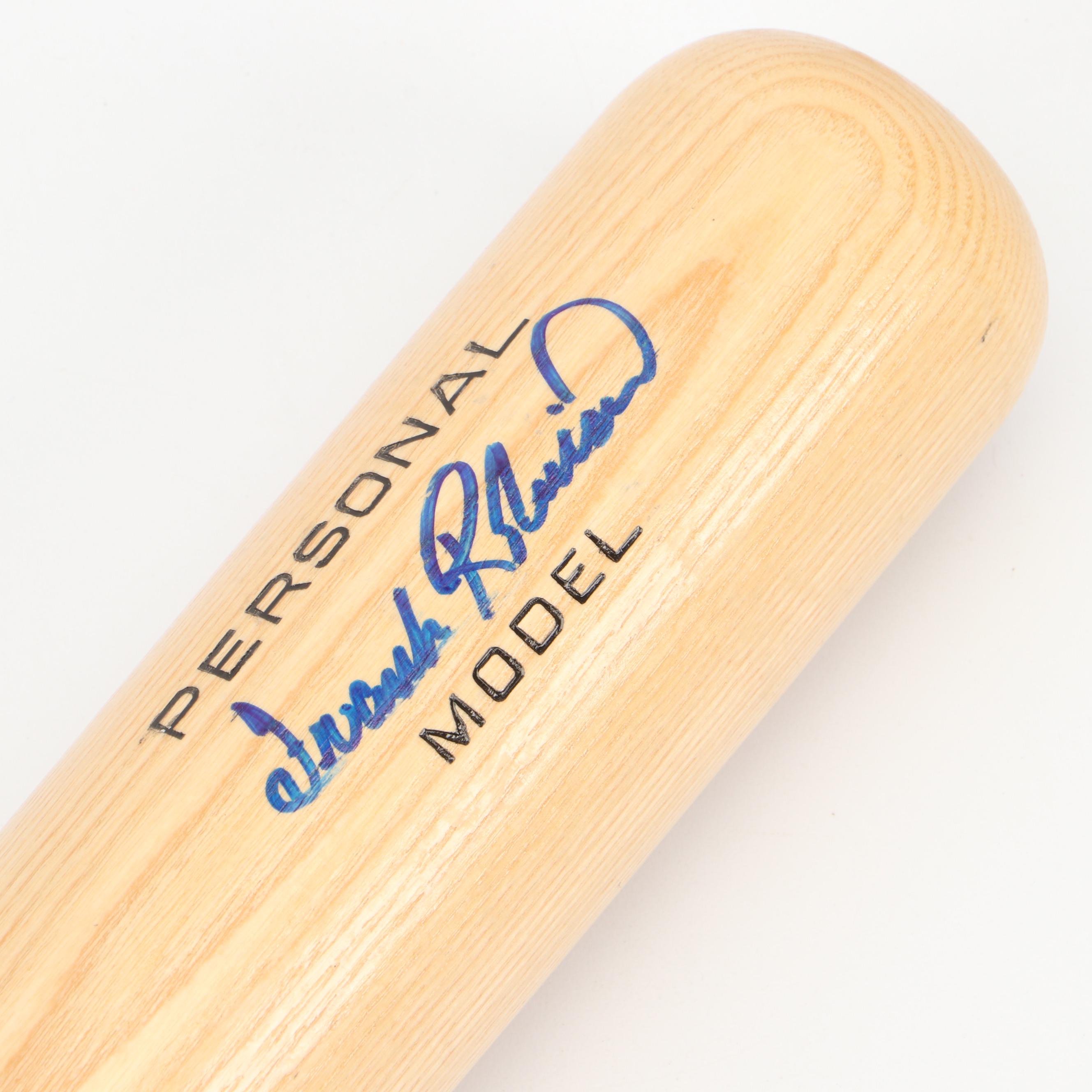 Frank Robinson Signed Adirondack Wooden Baseball Bat