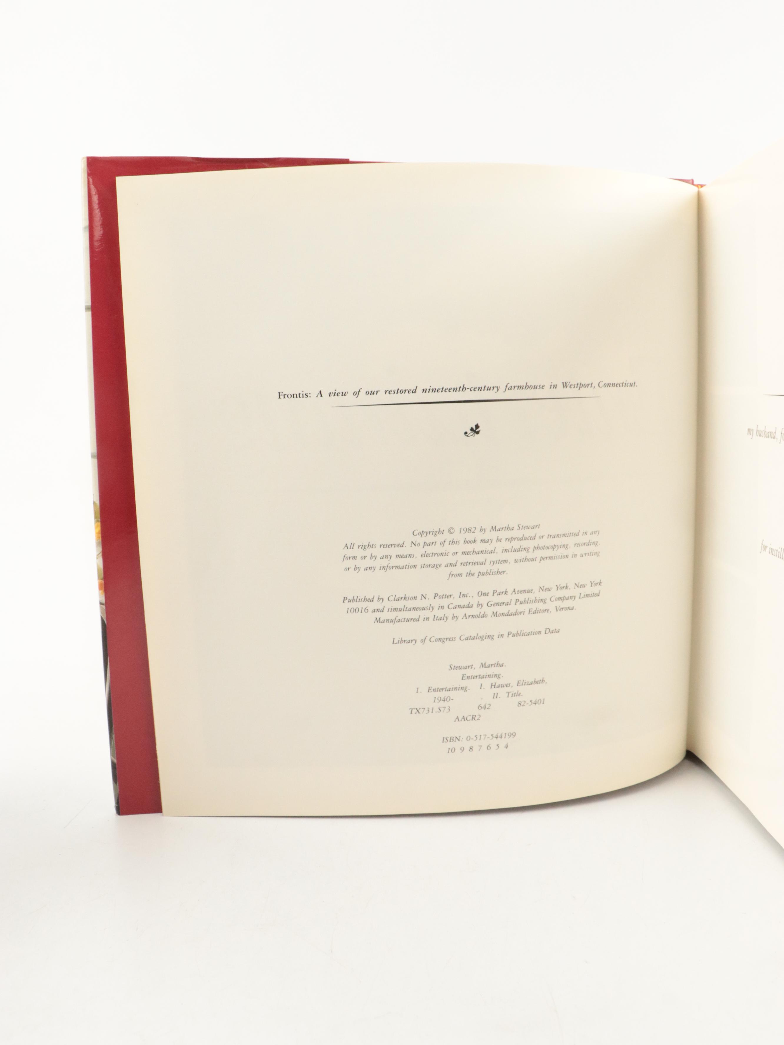 First Edition "The Martha Stewart Cookbook" with Others by Martha Stewart