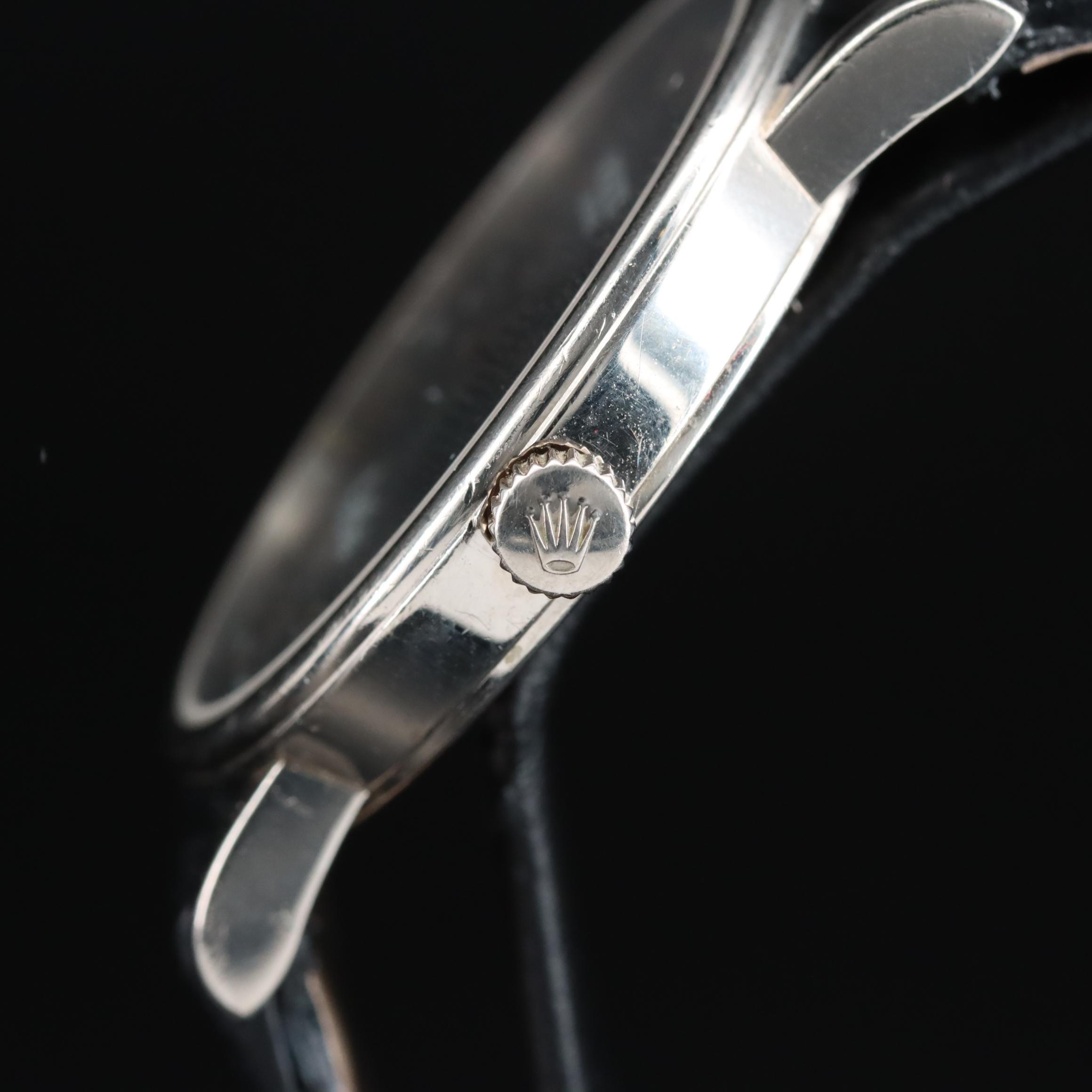 18K 2005 Rolex Cellini with Slate Roman Numeral Dial