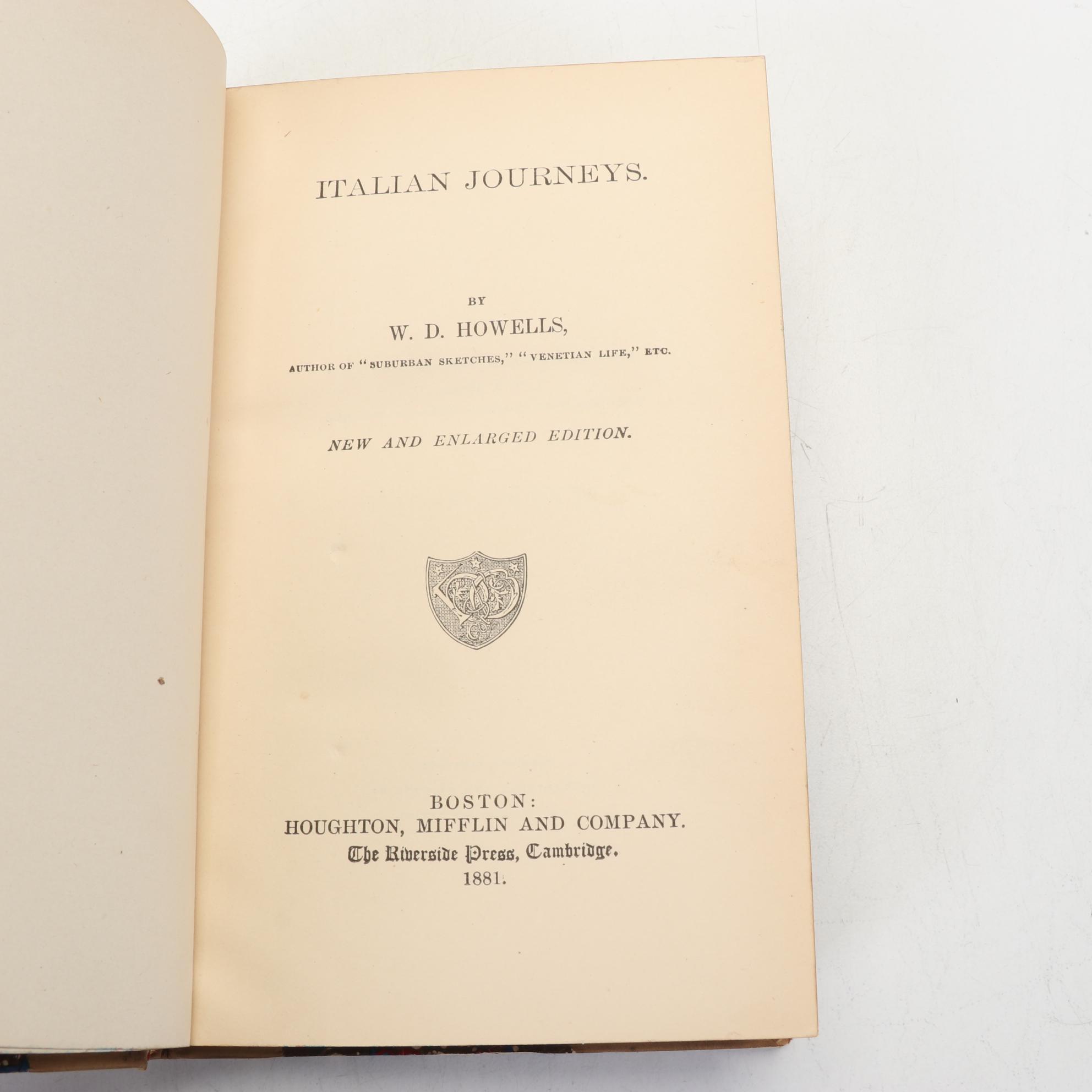 "The Complete Works of William D. Howells" Four-Volume Set, 1881