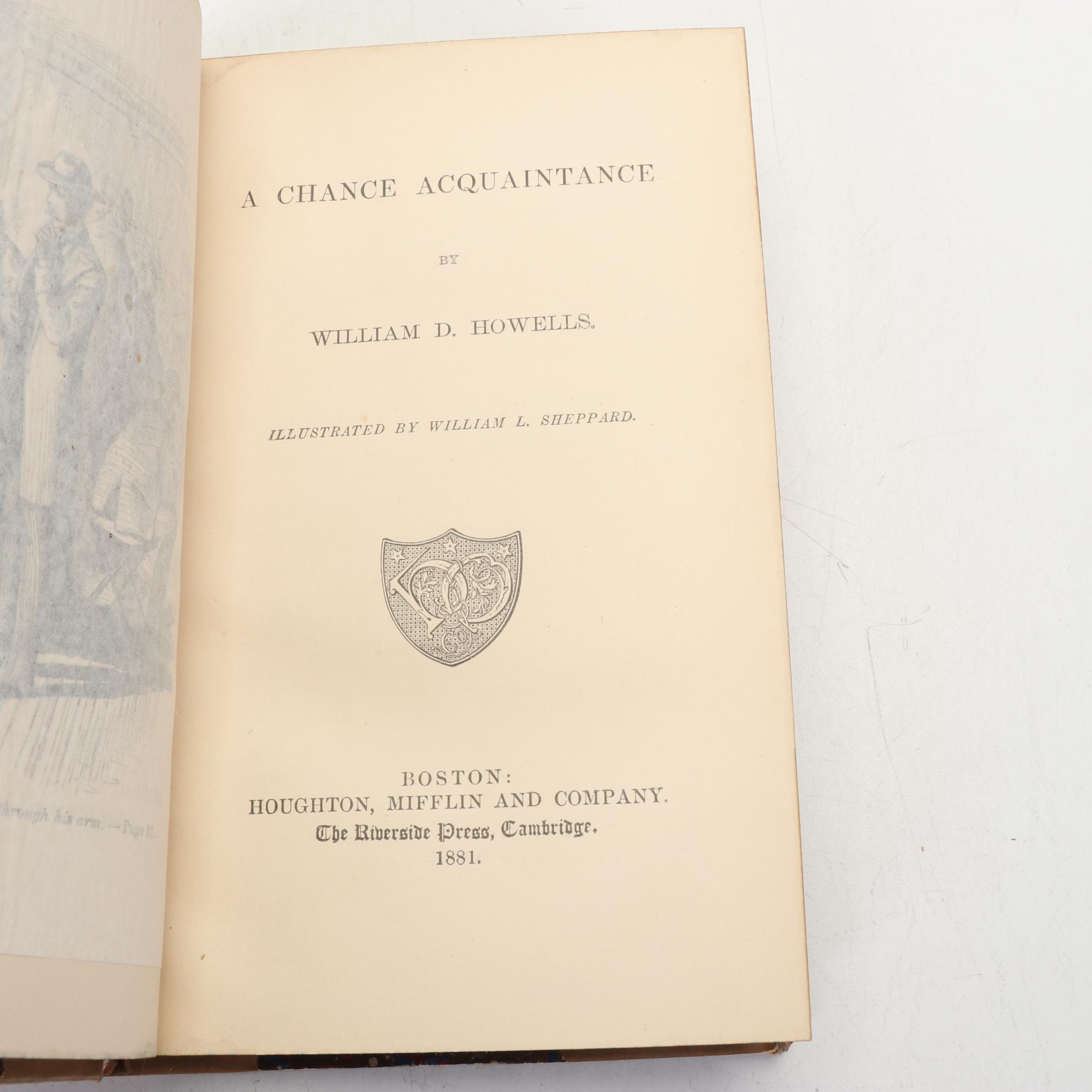 "The Complete Works of William D. Howells" Four-Volume Set, 1881