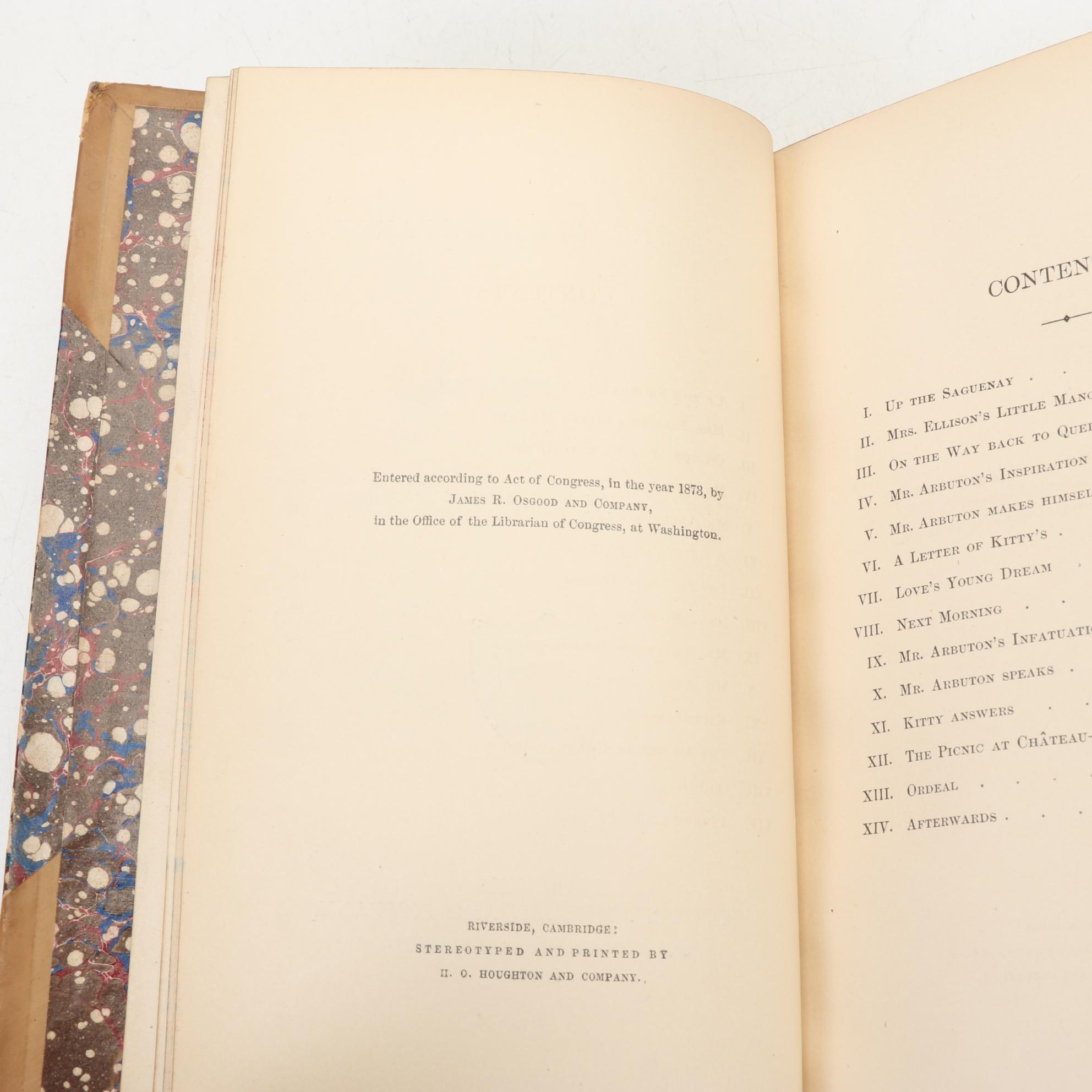 "The Complete Works of William D. Howells" Four-Volume Set, 1881