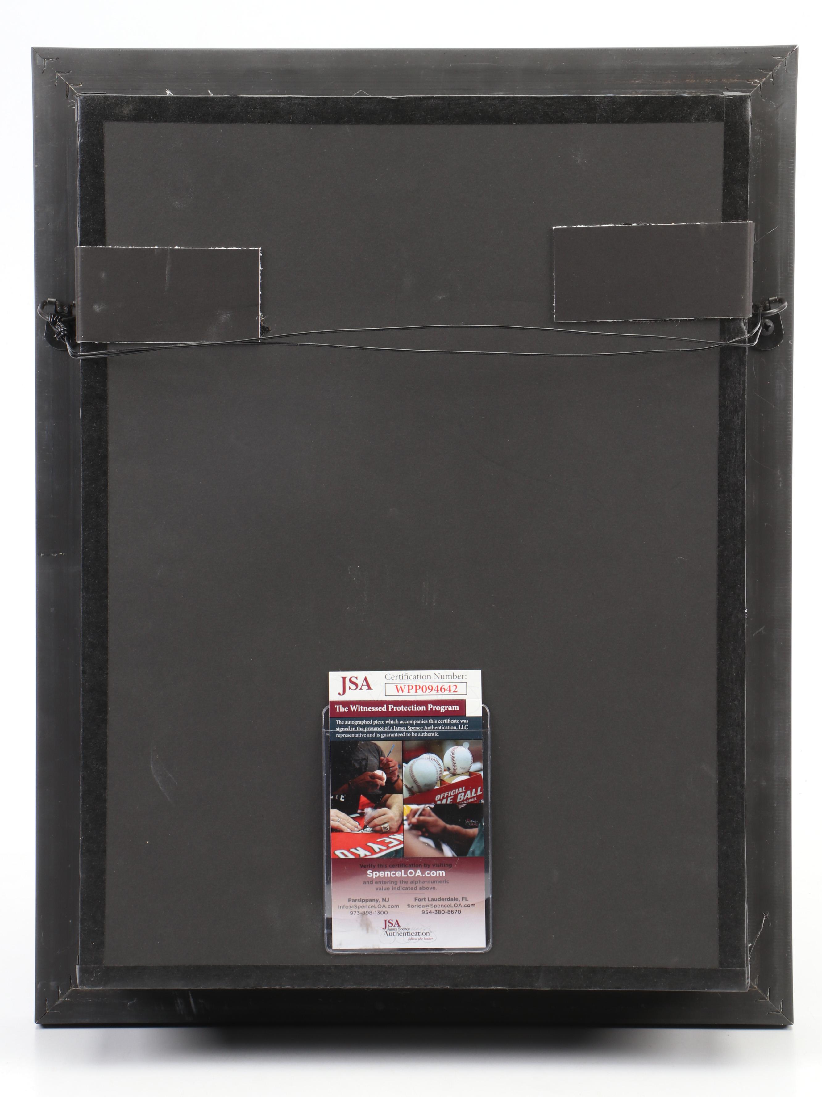 Pete Rose Signed Baseball in Matted and Framed Cincinnati Reds Display