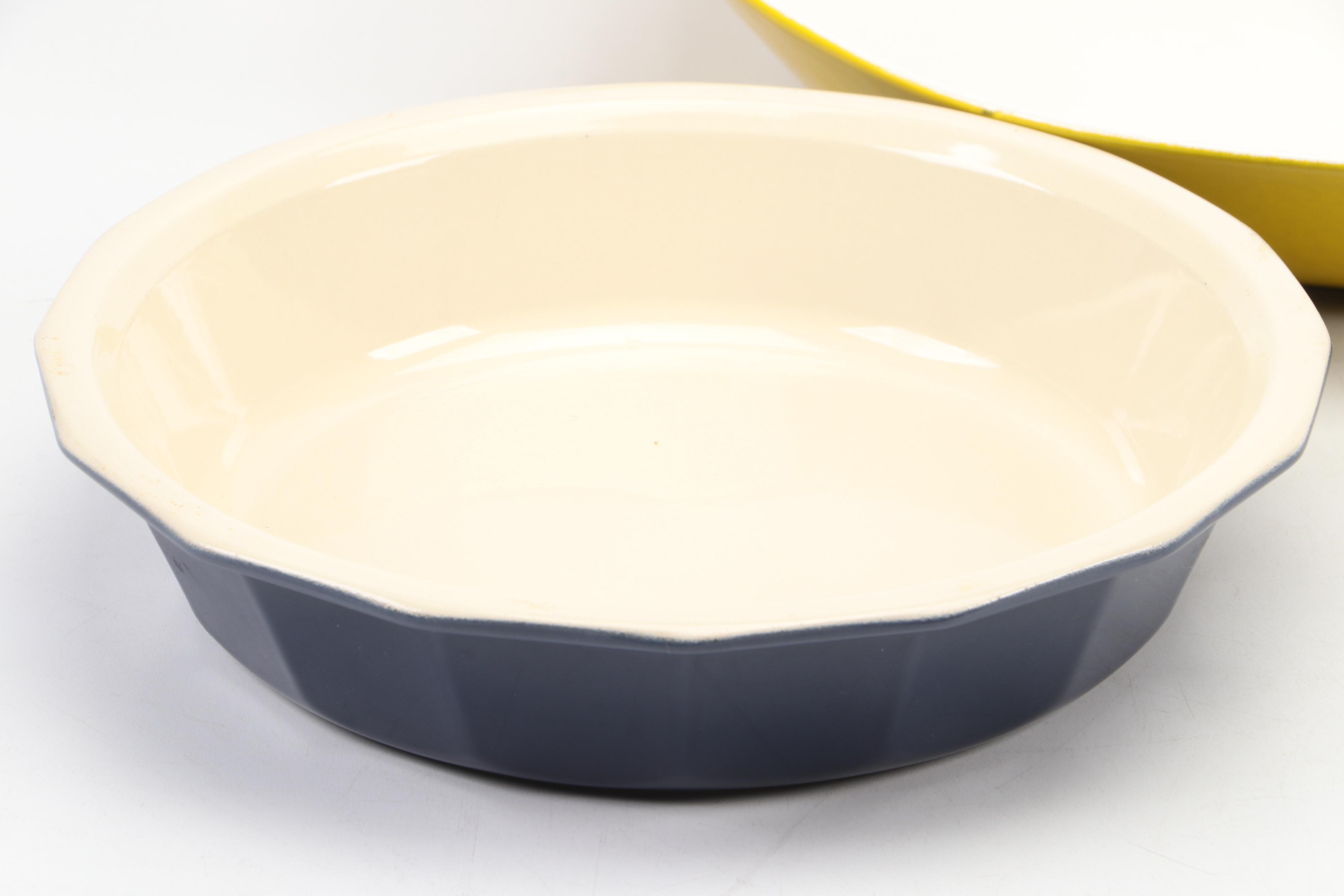 Emile Henry Ceramic Pie Dish and Loaf Bread Baker with More Bakeware