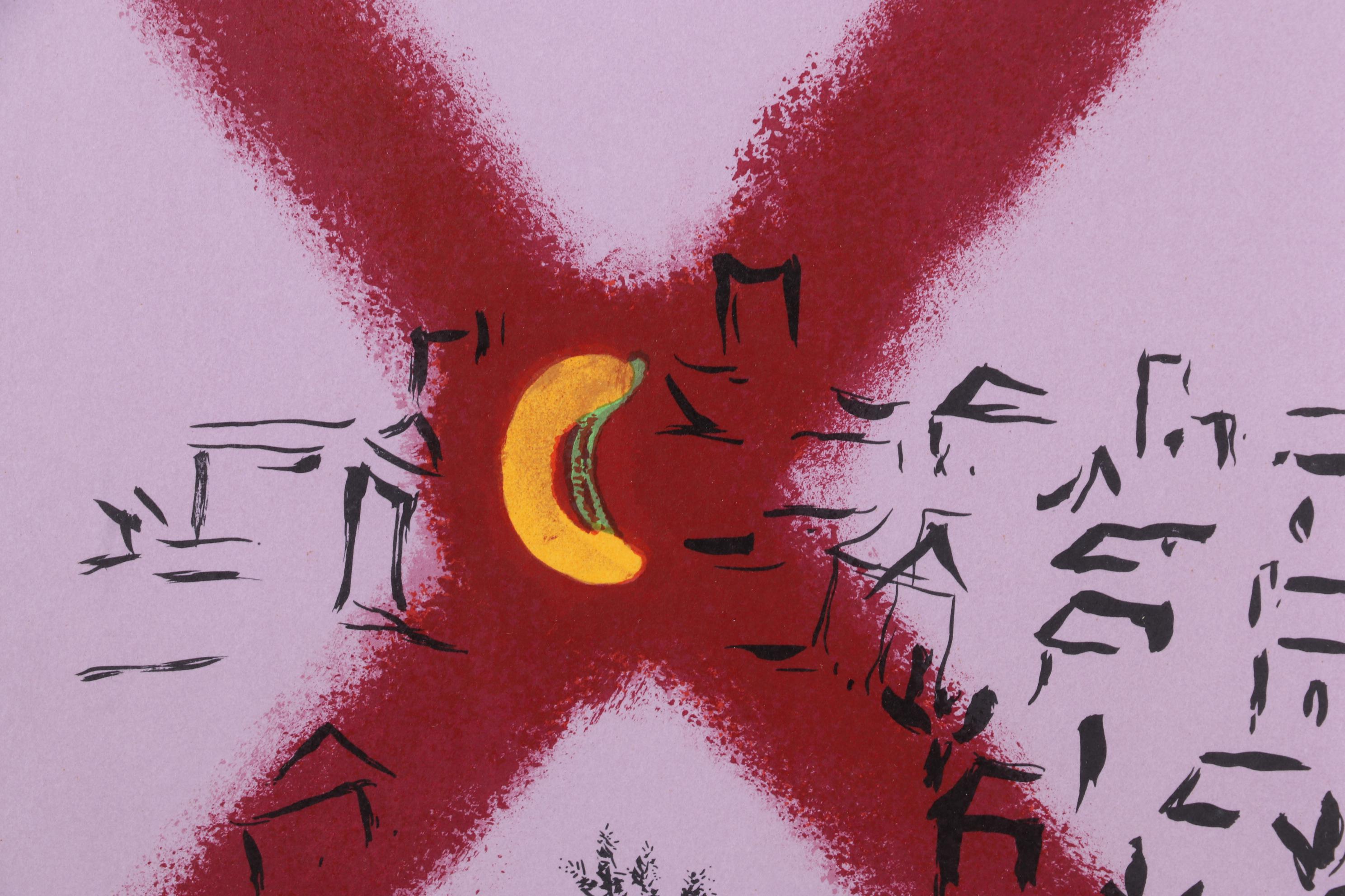 Marc Chagall Color Lithograph From "The Lithographs of Chagall Vol II," 1963