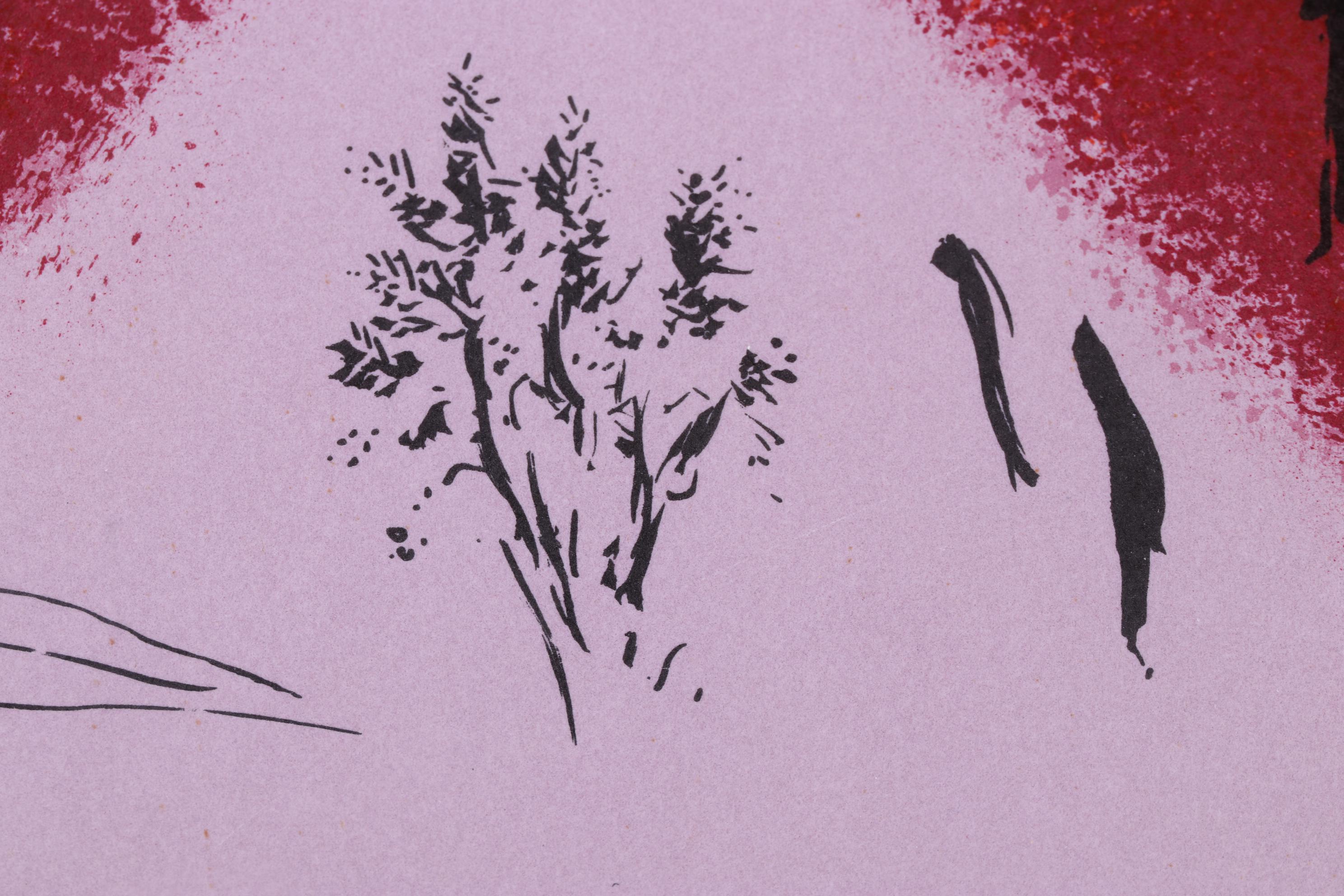 Marc Chagall Color Lithograph From "The Lithographs of Chagall Vol II," 1963